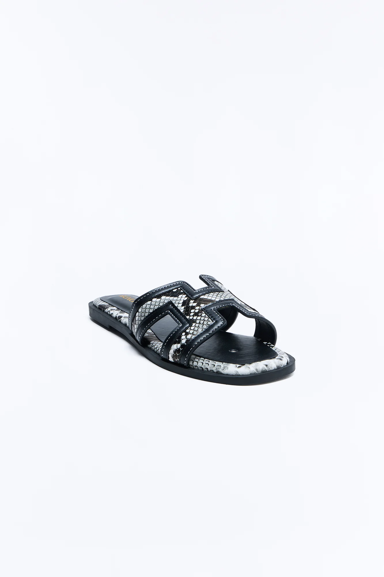 Lukey Slip On Flat Sandals - Black/combo - Image 2