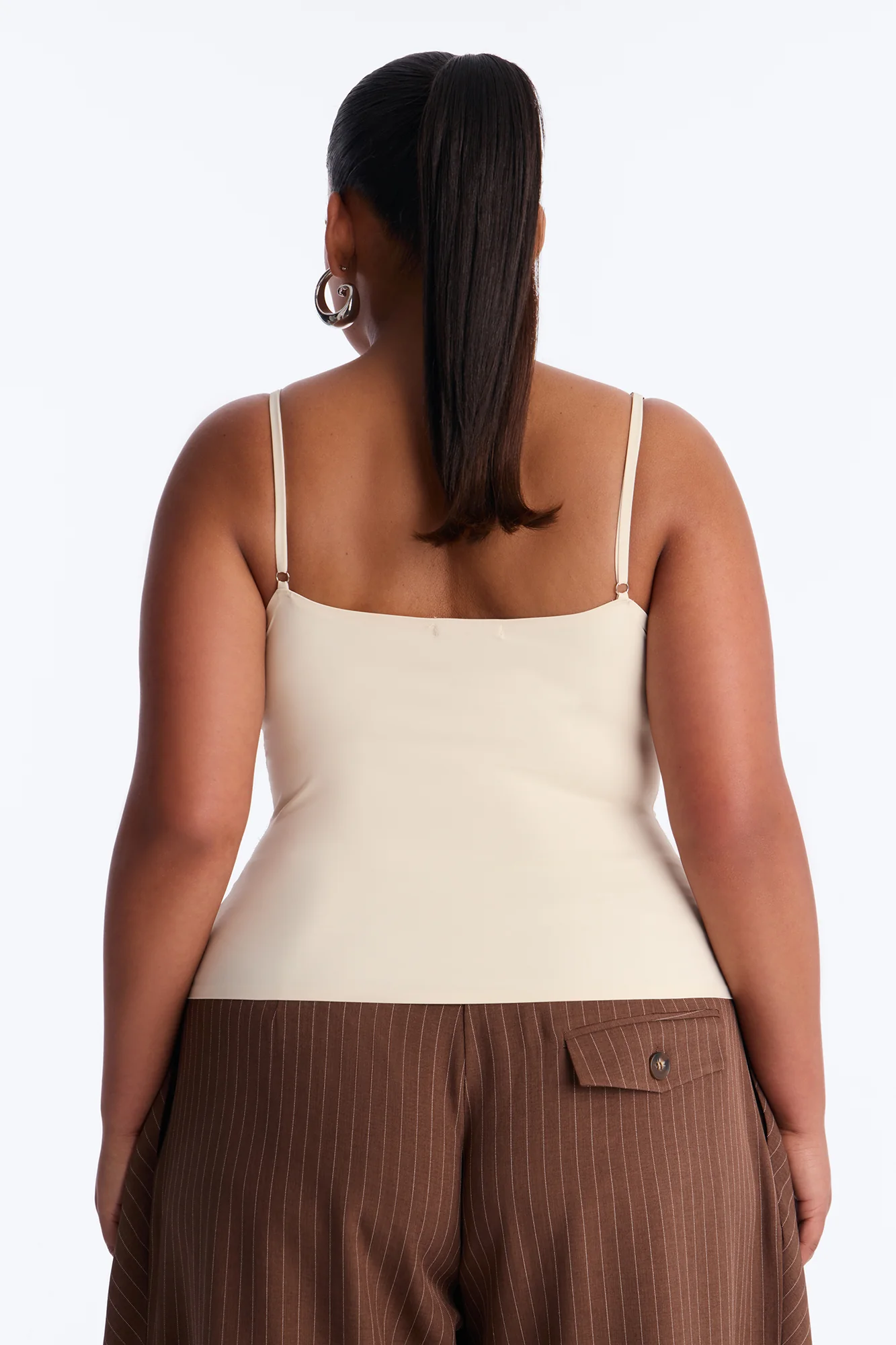 Luminous Love Padded Sweetheart Neck Tank Top - Cream - Image 7