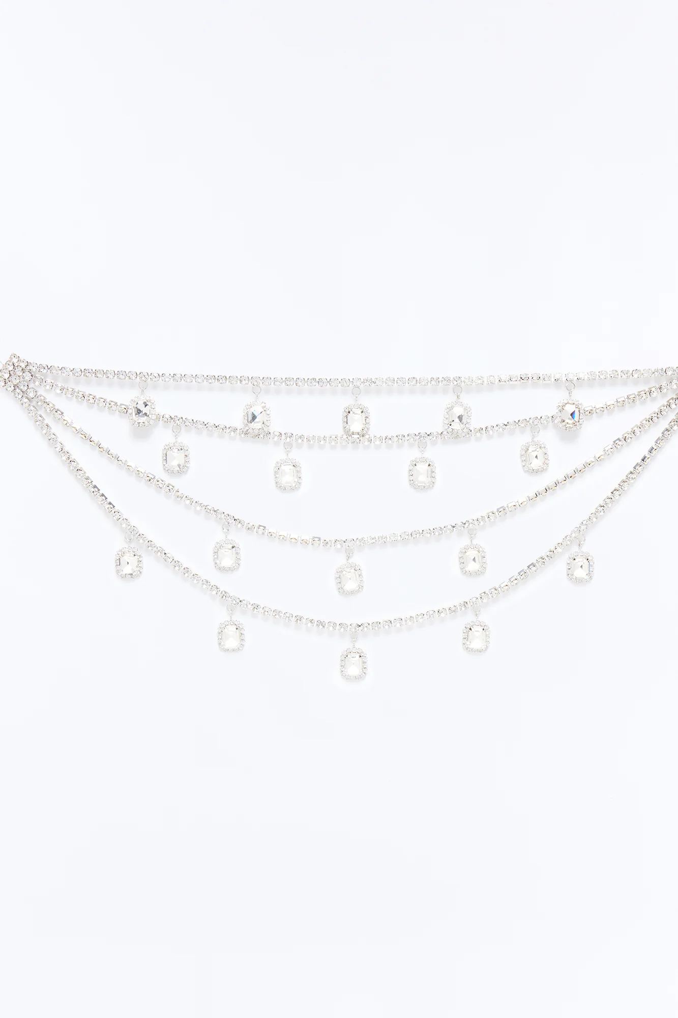Lux Layers Necklace - Silver - Image 3