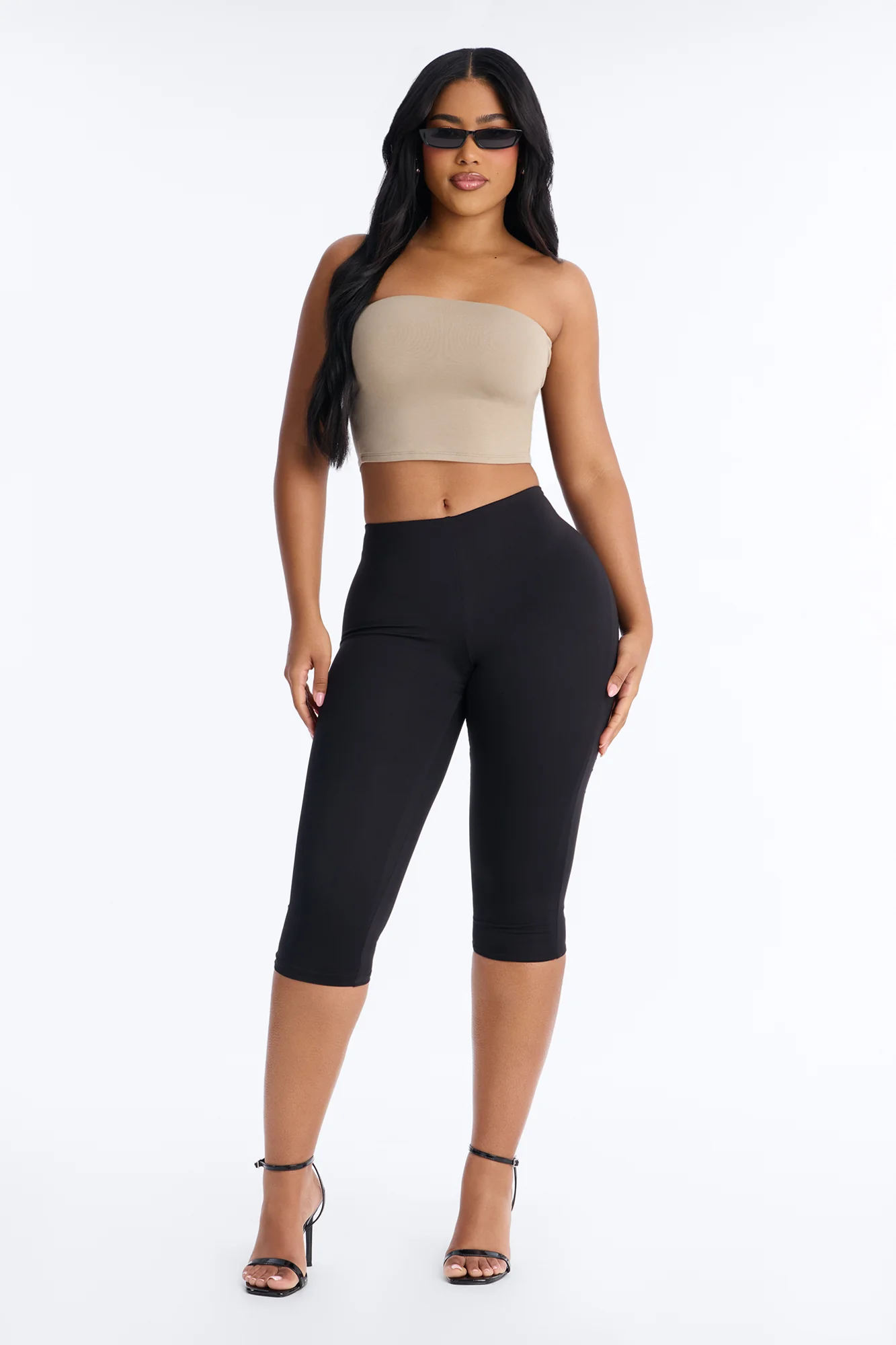 Lyla Double Lined Tube Top - Olive - Image 2