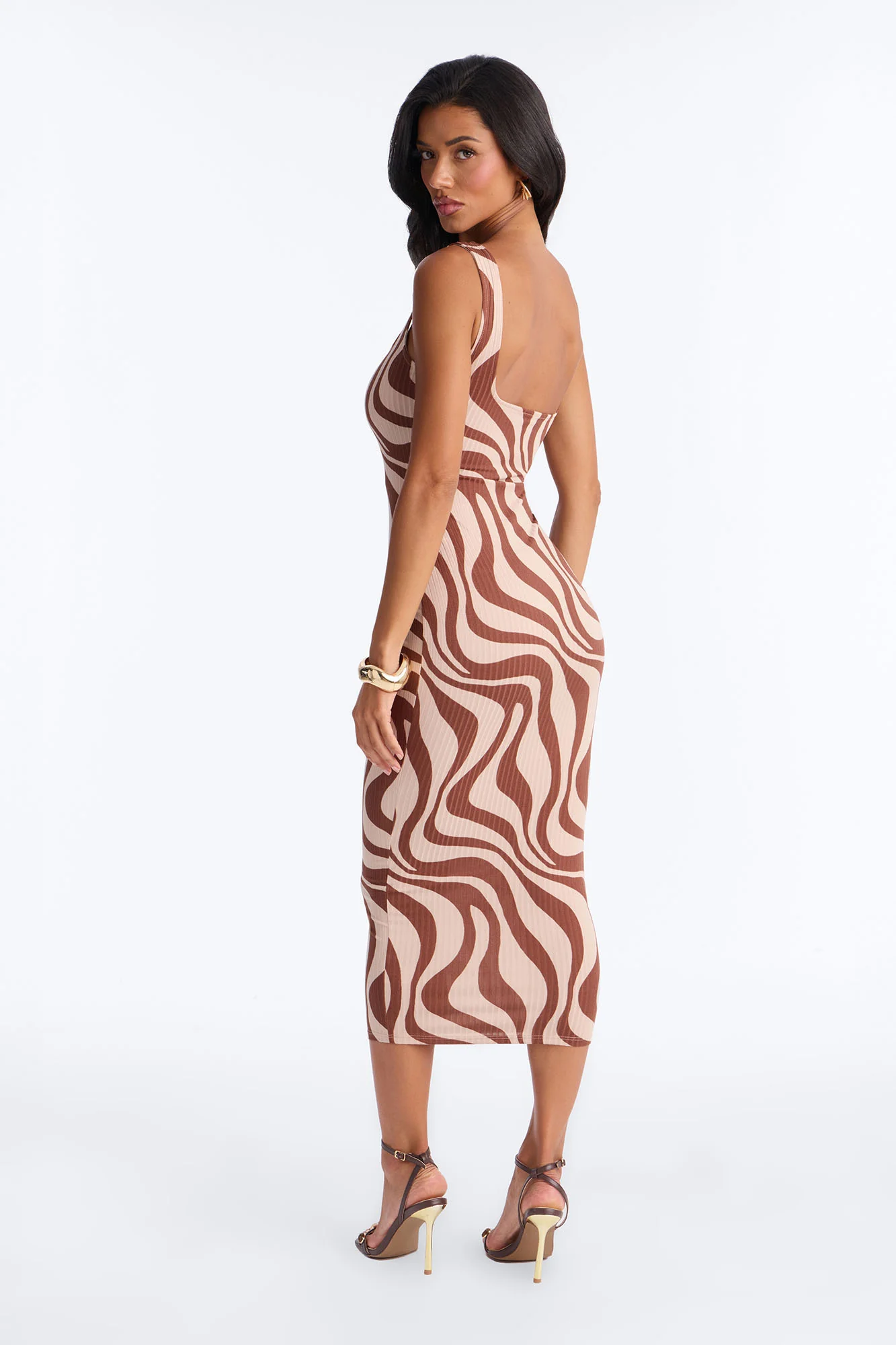 Maisie Maxi Dress - Brown/combo - Image 4