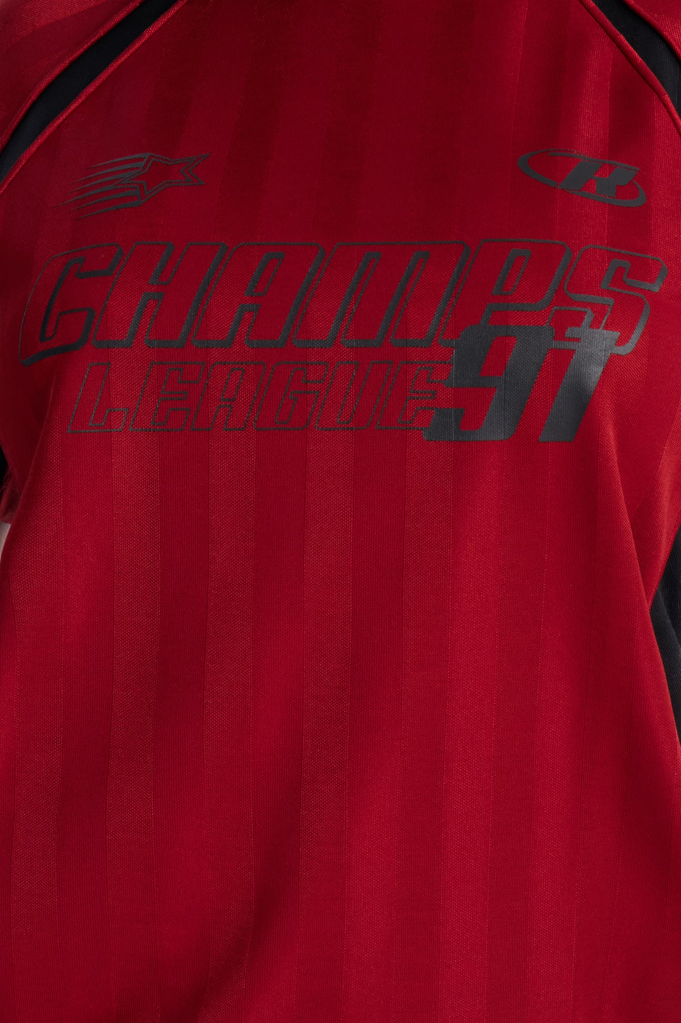 Major League Champs Short Sleeve Striped Jersey - Wine - Image 3