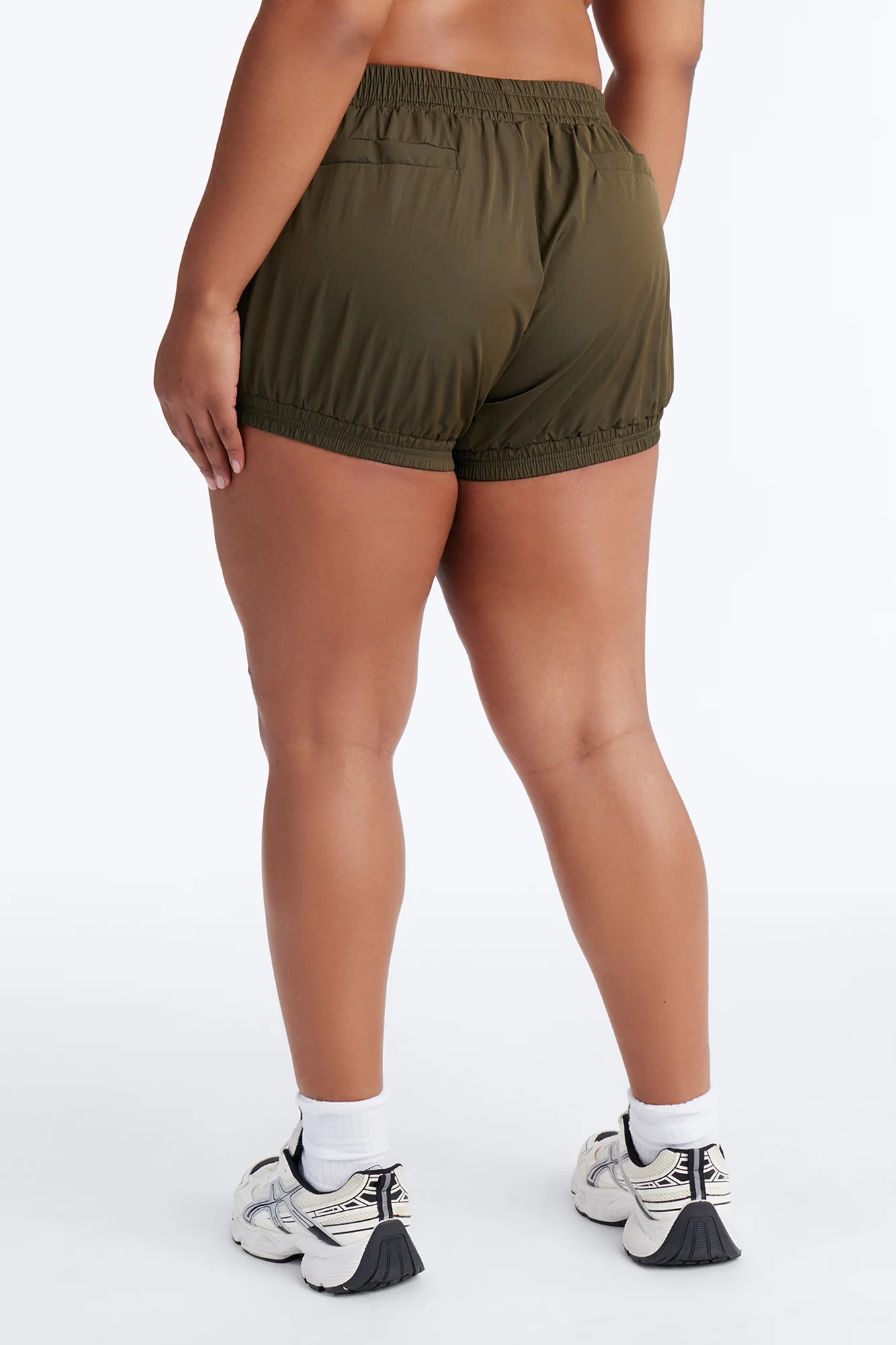 Make A Move Windbreaker Bloomer Shorts - Olive - Image 10