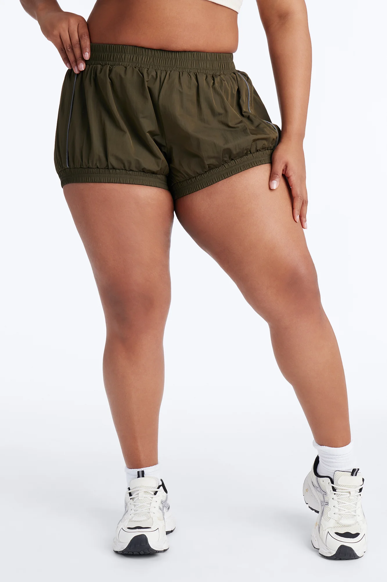 Make A Move Windbreaker Bloomer Shorts - Olive - Image 7