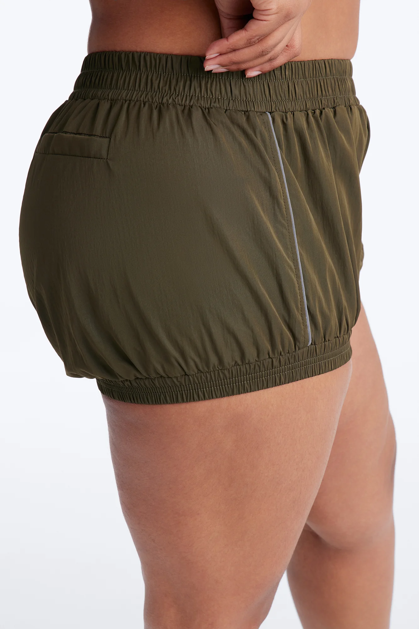 Make A Move Windbreaker Bloomer Shorts - Olive - Image 8