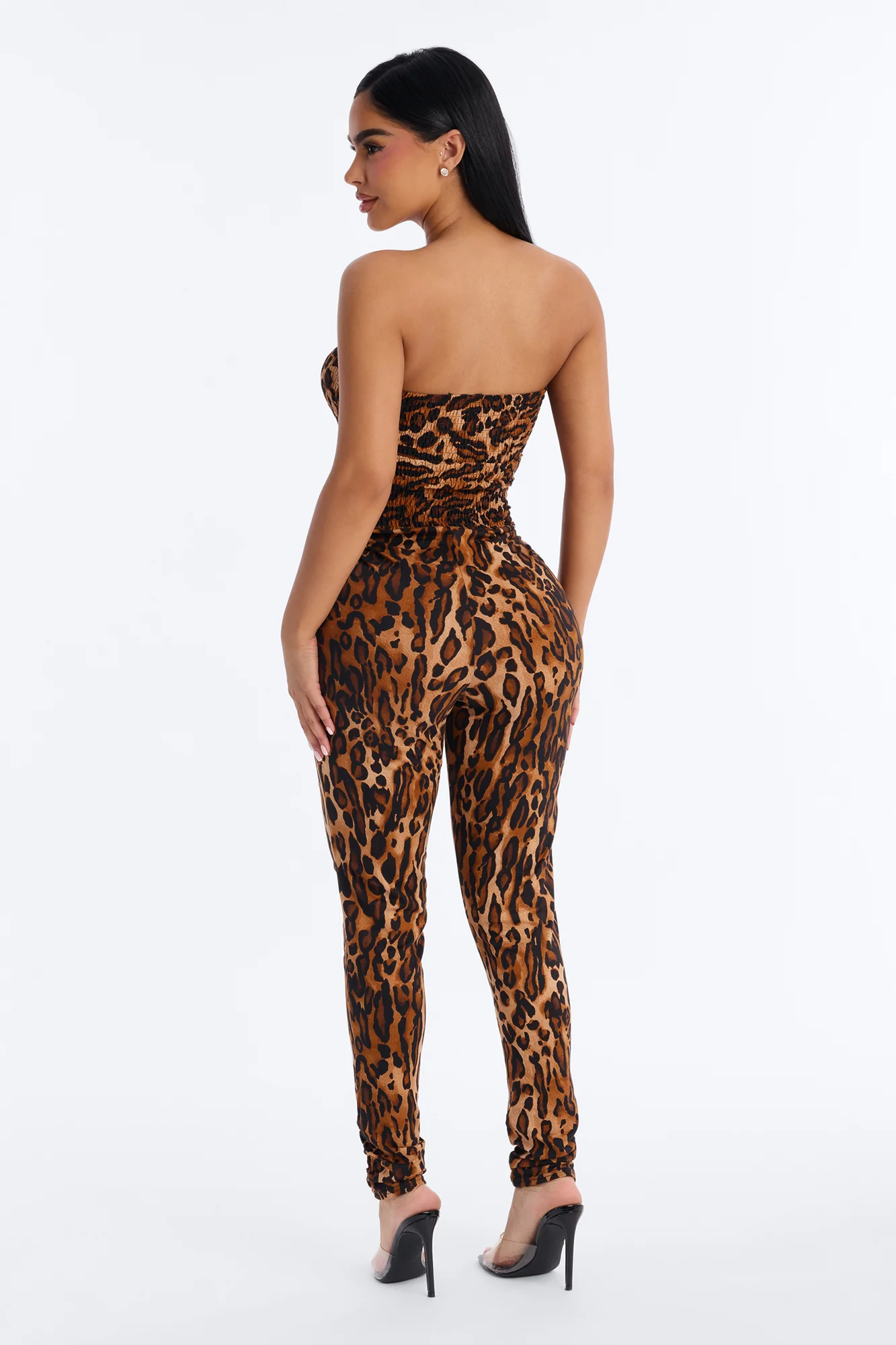 Make My Day Everyday Leopard Jumpsuit - Brown/combo - Image 4