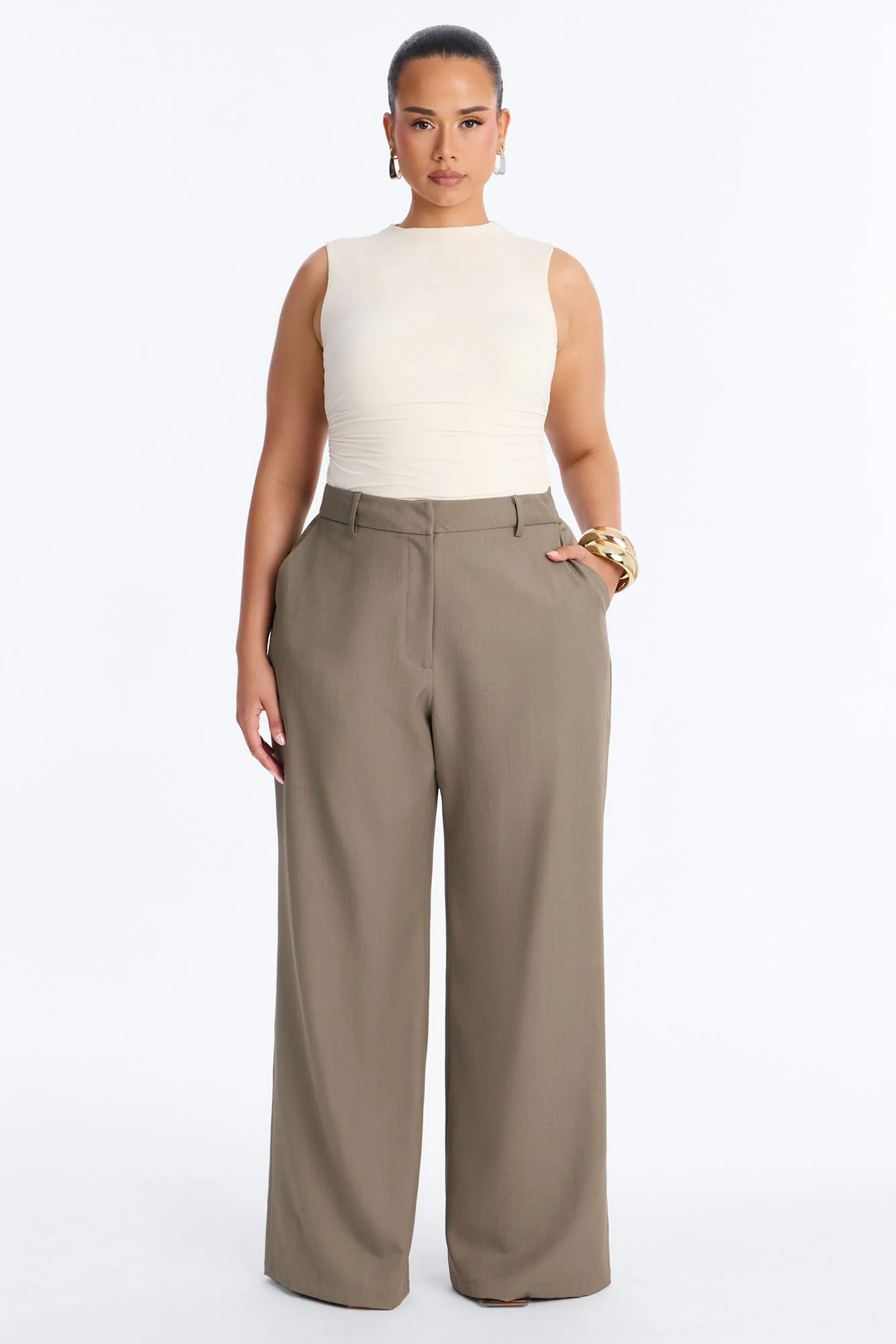 Make No Mistake Trouser - Olive - Image 4