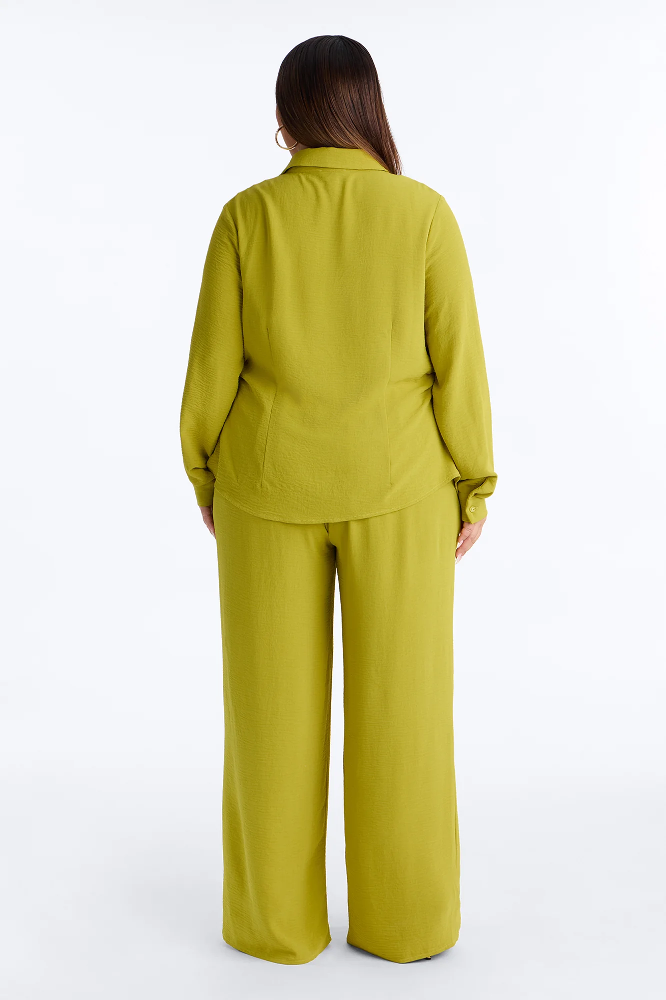 Makenzie Ruched Pant Set - Chartreuse - Image 8