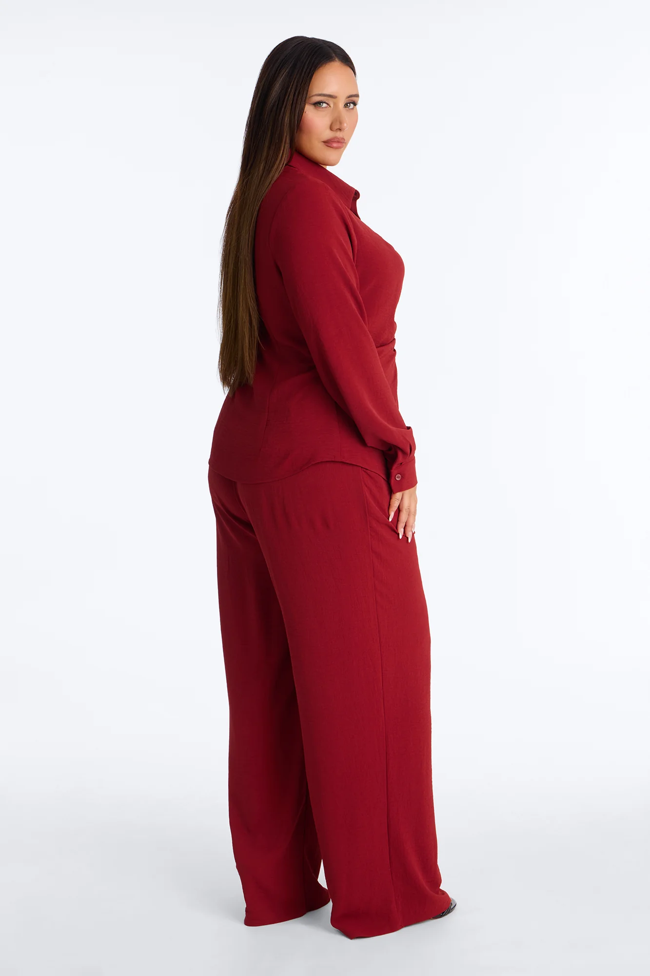Makenzie Ruched Pant Set - Rust - Image 7
