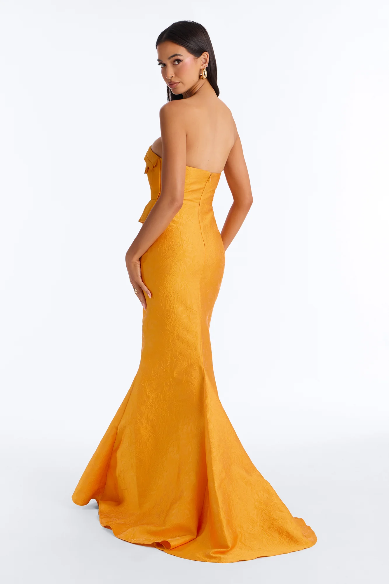 Making A Statement Gown - Orange - Image 5