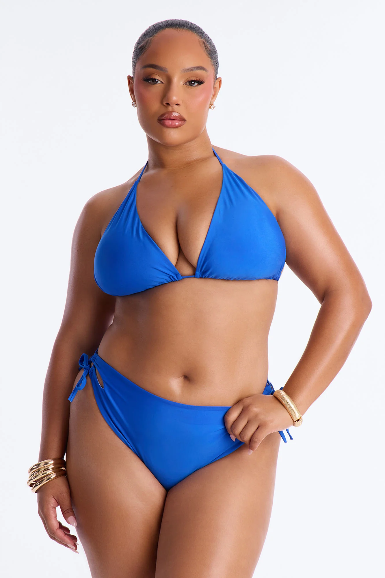 Malibu Blue 2 Piece Graphic T-Shirt Bikini Set - Blue - Image 5