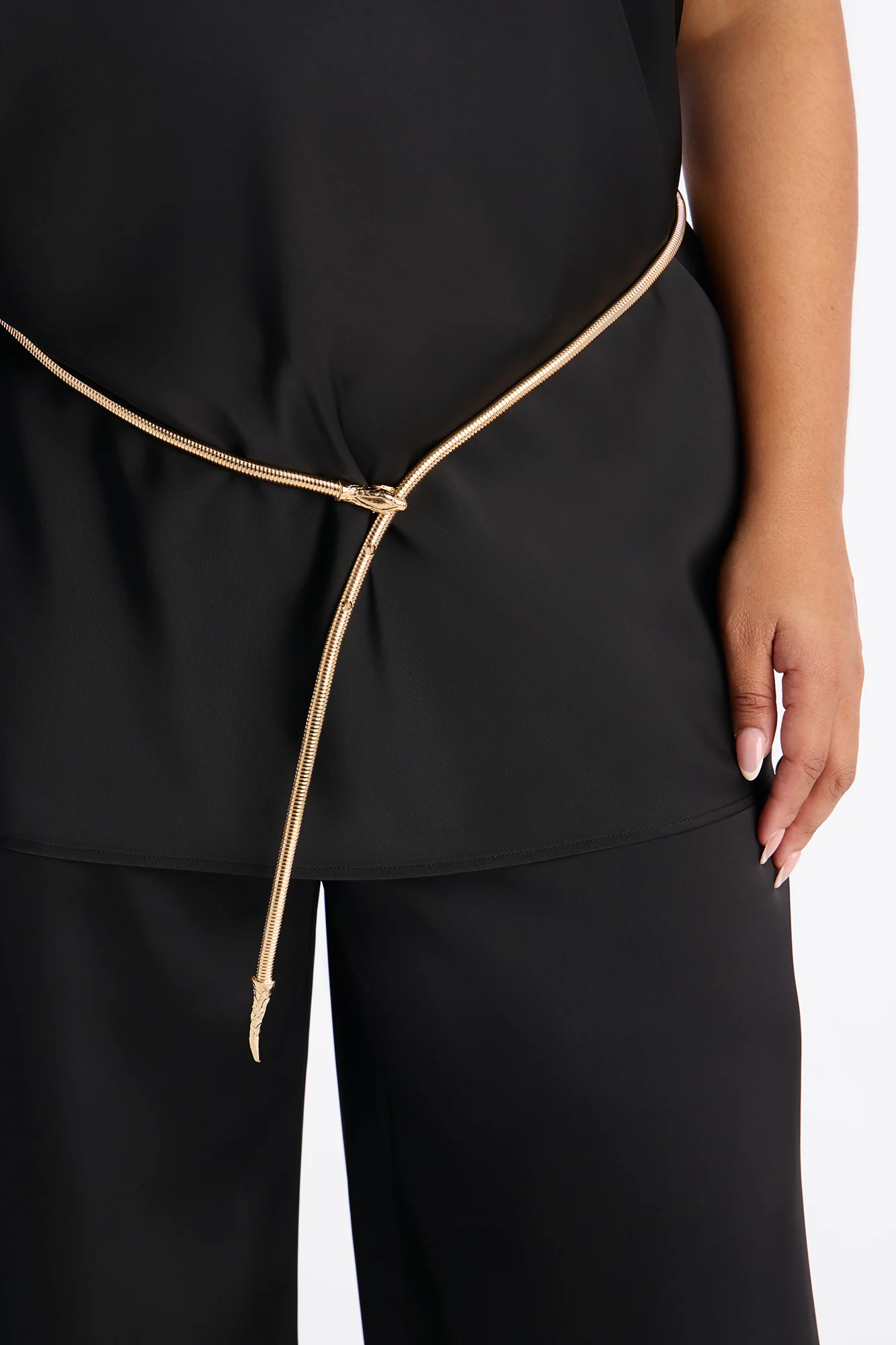 Malu Satin Halter Balloon Pant Set - Black - Image 7