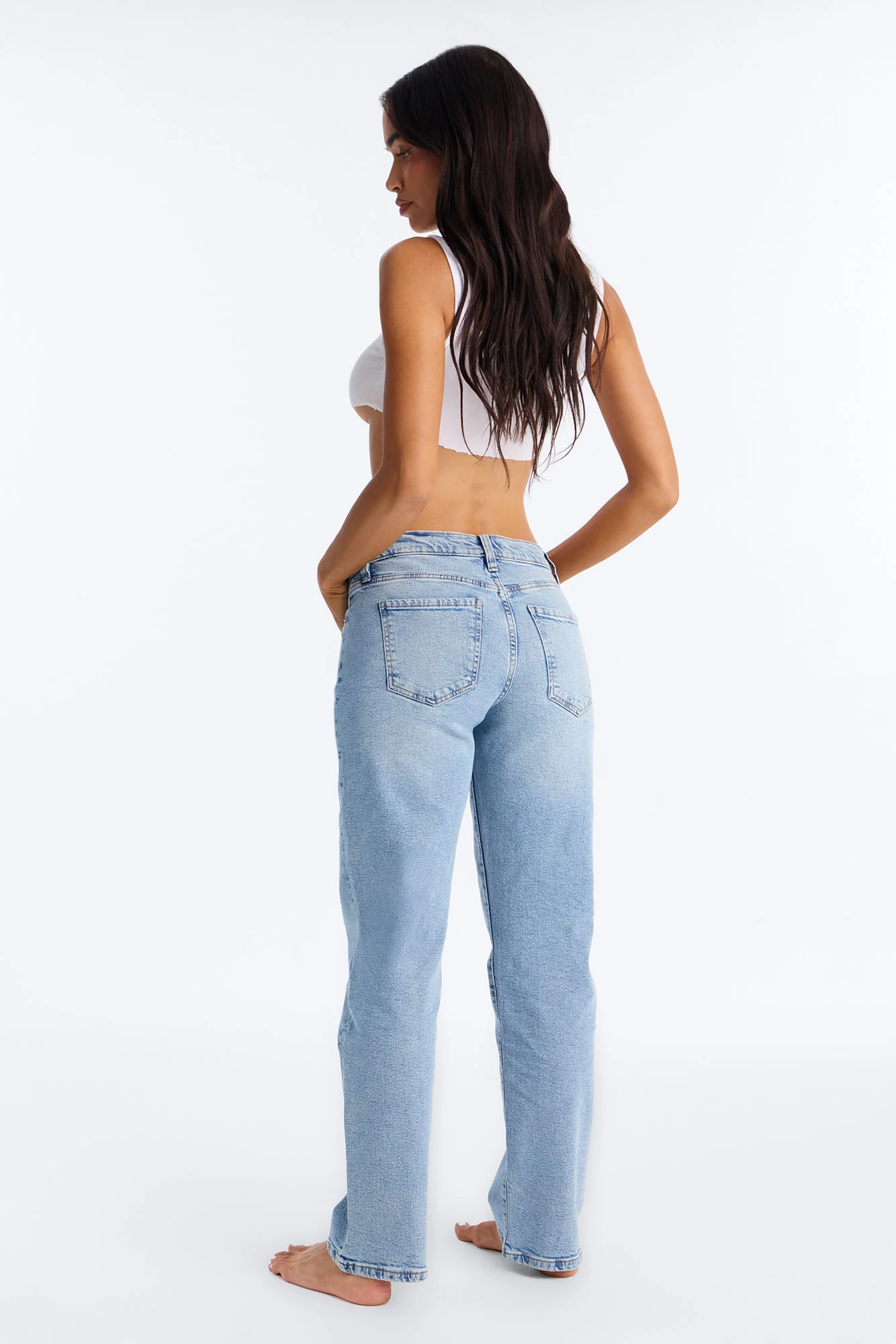 Mar Vista Stretch Straight Leg Jeans - Light Wash - Image 5