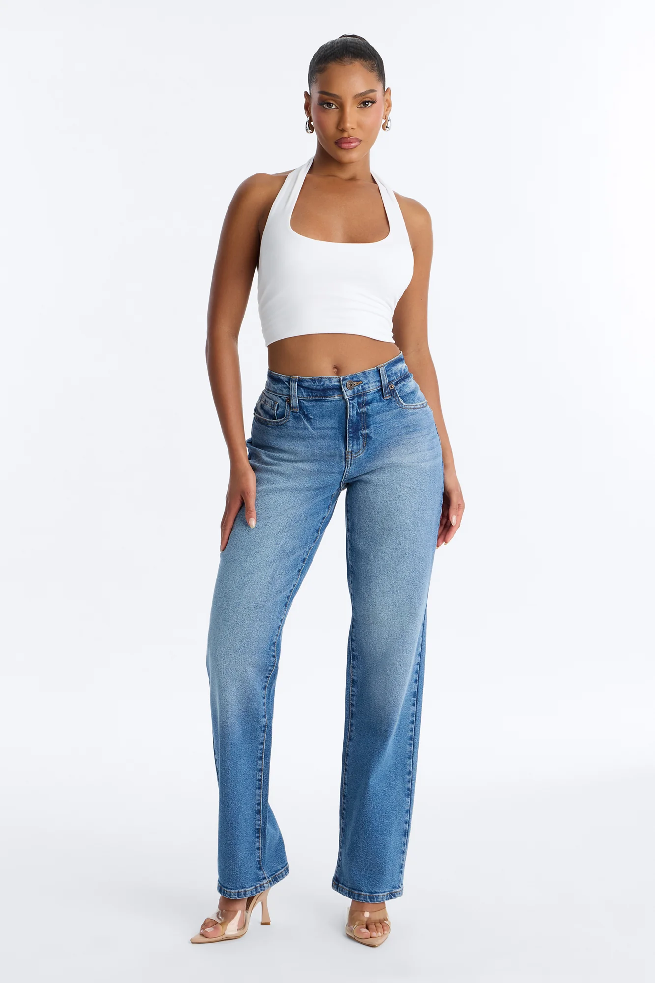 Mar Vista Stretch Straight Leg Jeans - Medium Wash - Image 2
