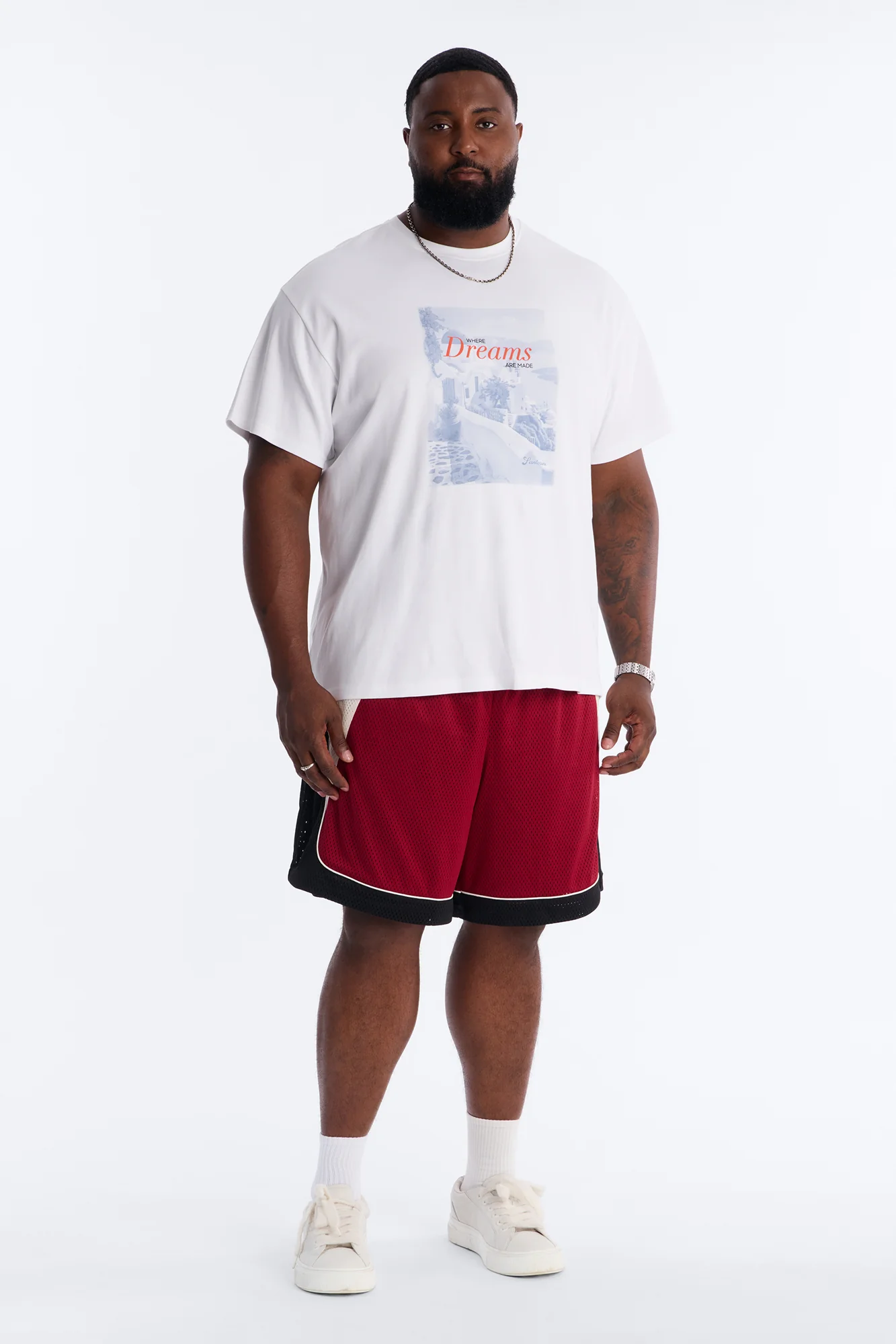 Marcello Relaxed Mesh Short - Red/combo - Image 6