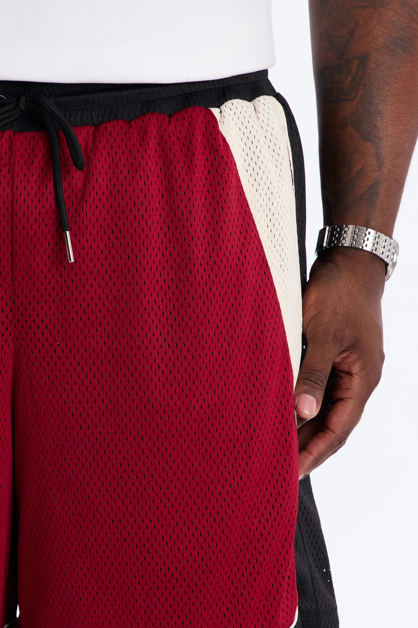 Marcello Relaxed Mesh Short - Red/combo - Image 7