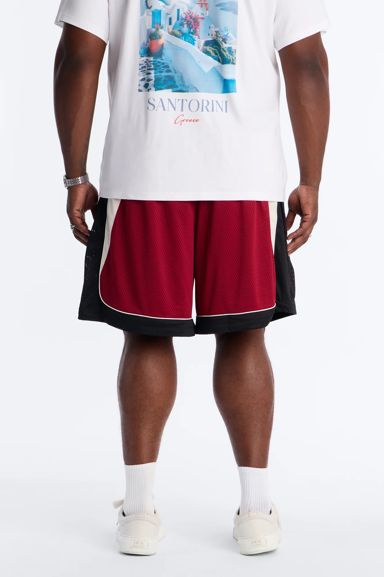 Marcello Relaxed Mesh Short - Red/combo - Image 8