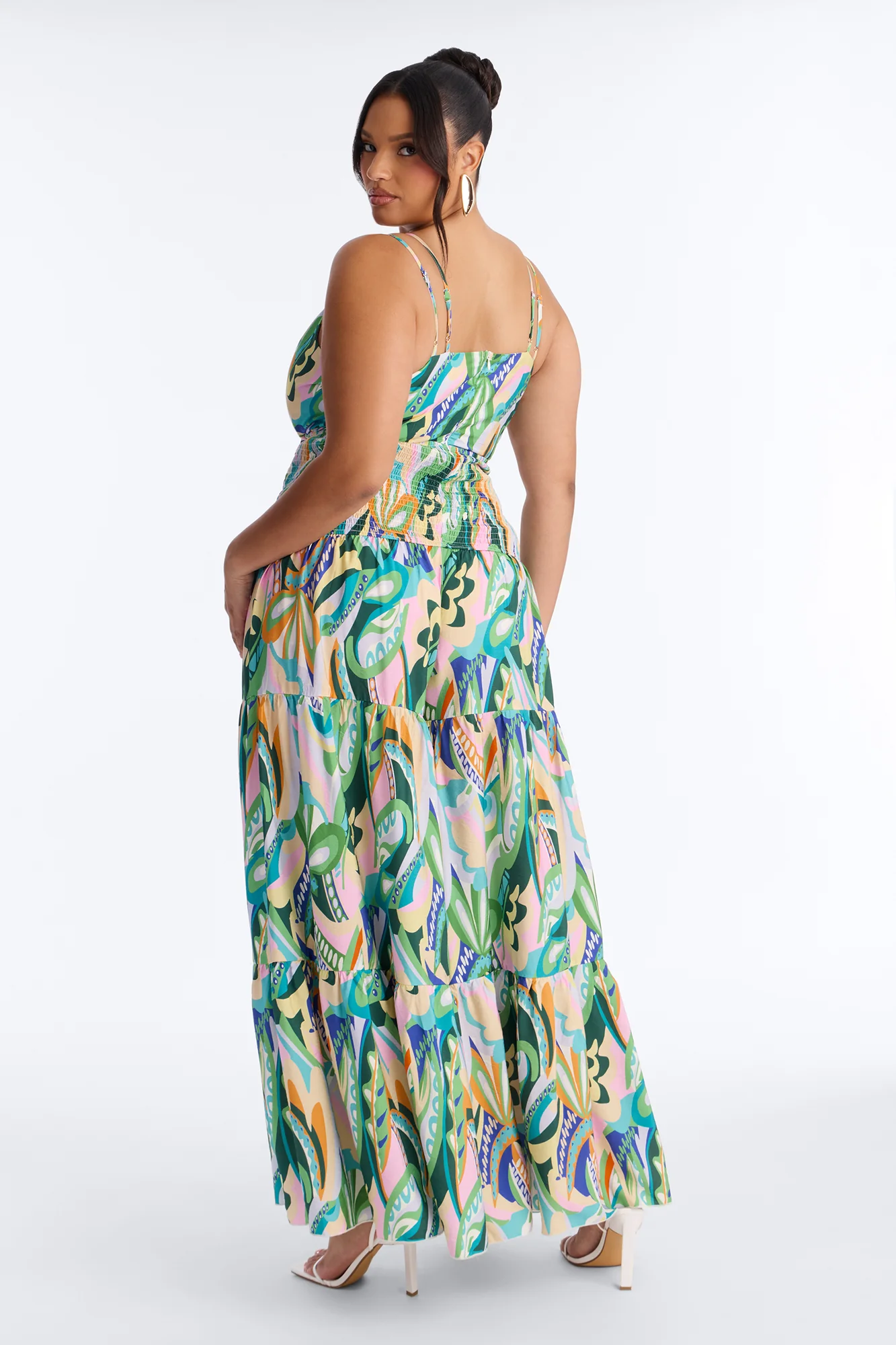 Mari Tiered Wide Leg Jumpsuit - Multi Color - Image 7