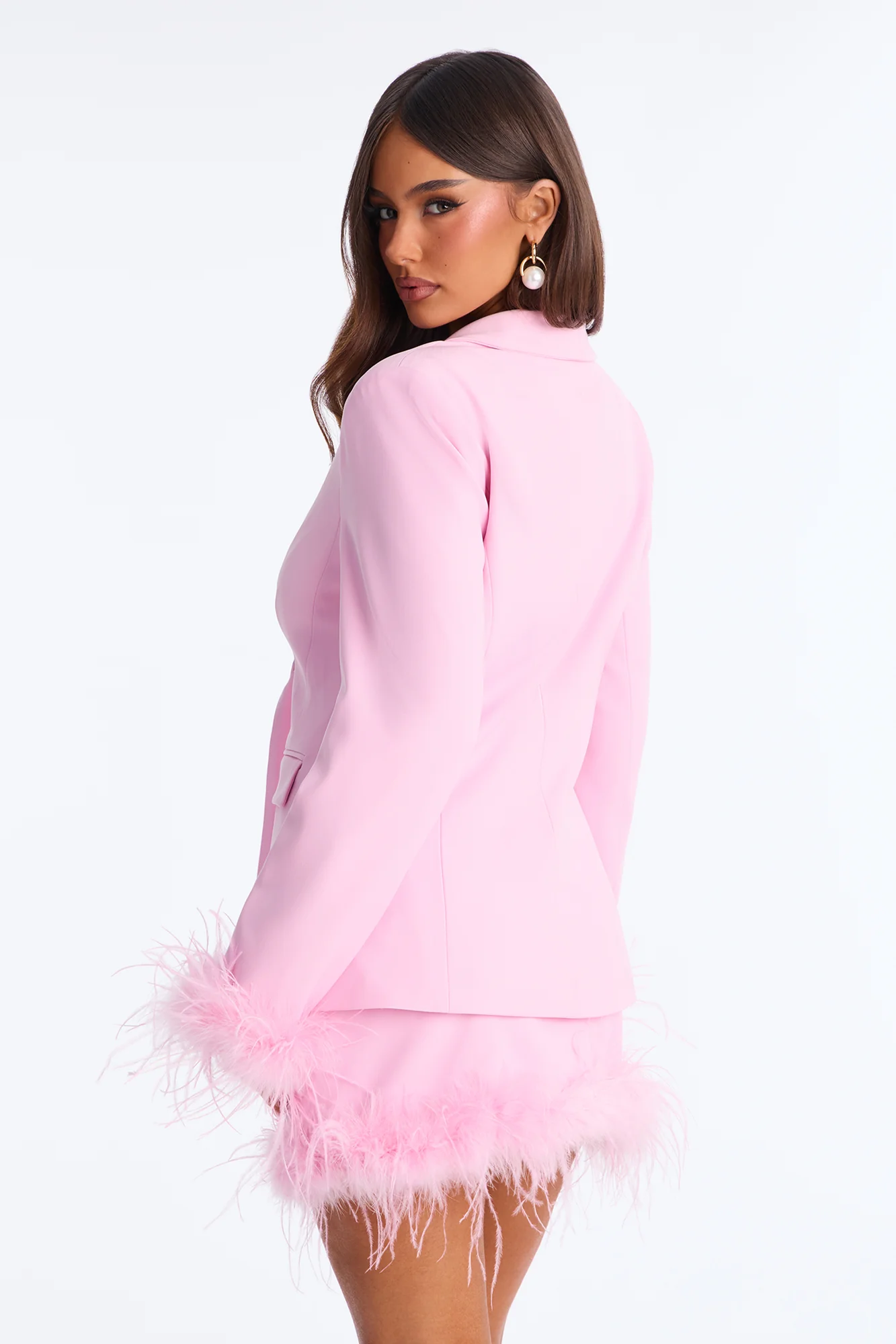 Mariah Fitted Blazer - Pink - Image 4
