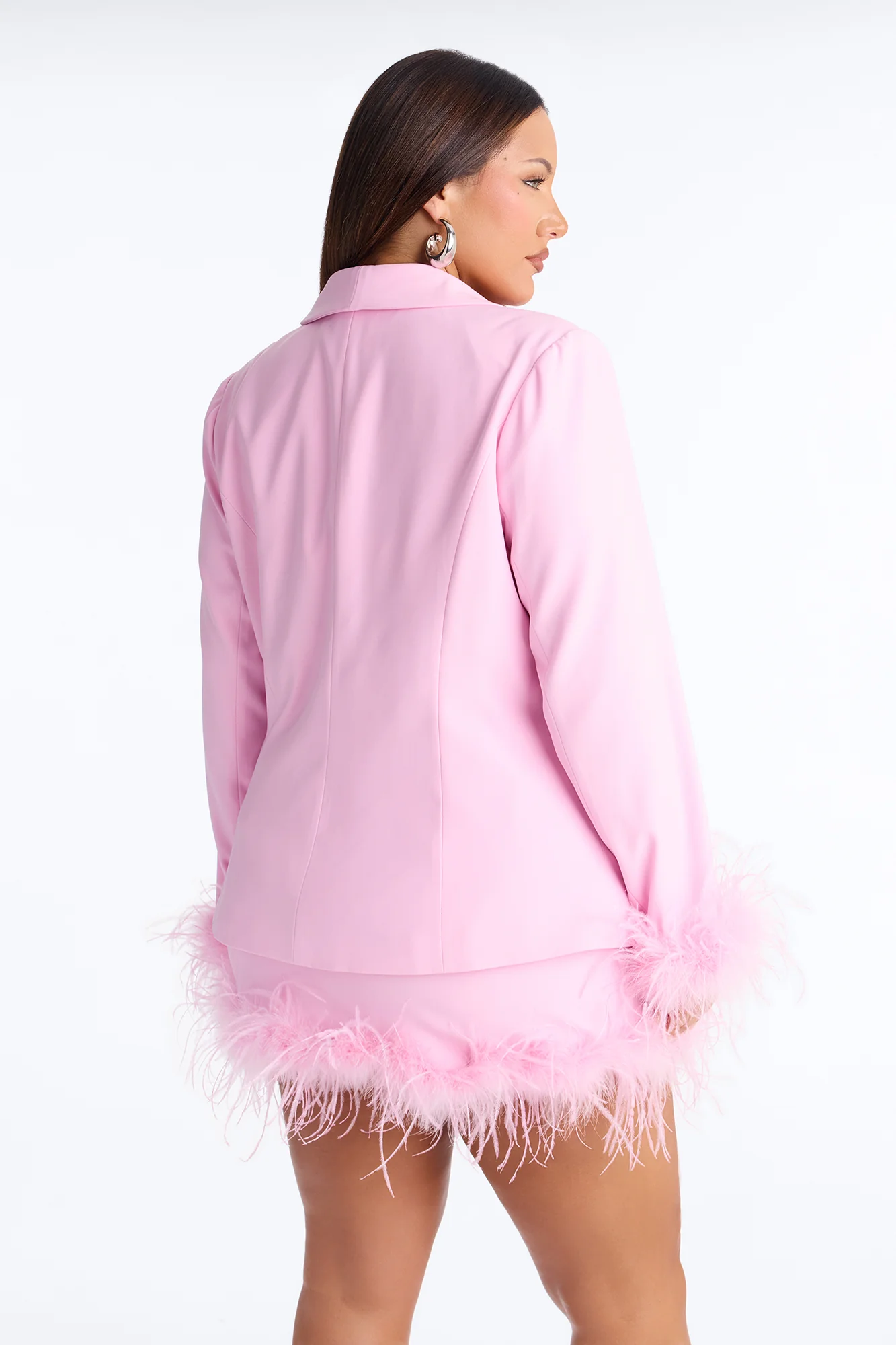 Mariah Fitted Blazer - Pink - Image 8