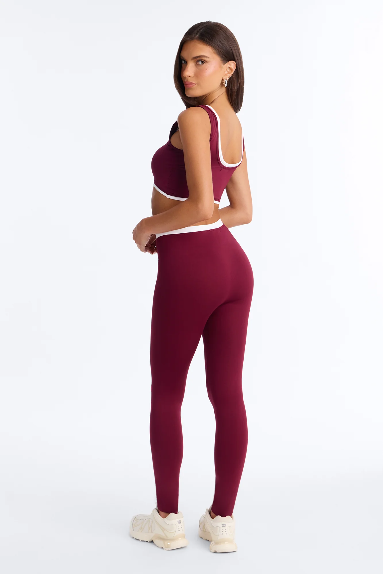 Marielle Sports Bra Legging Set - Burgundy/combo - Image 4