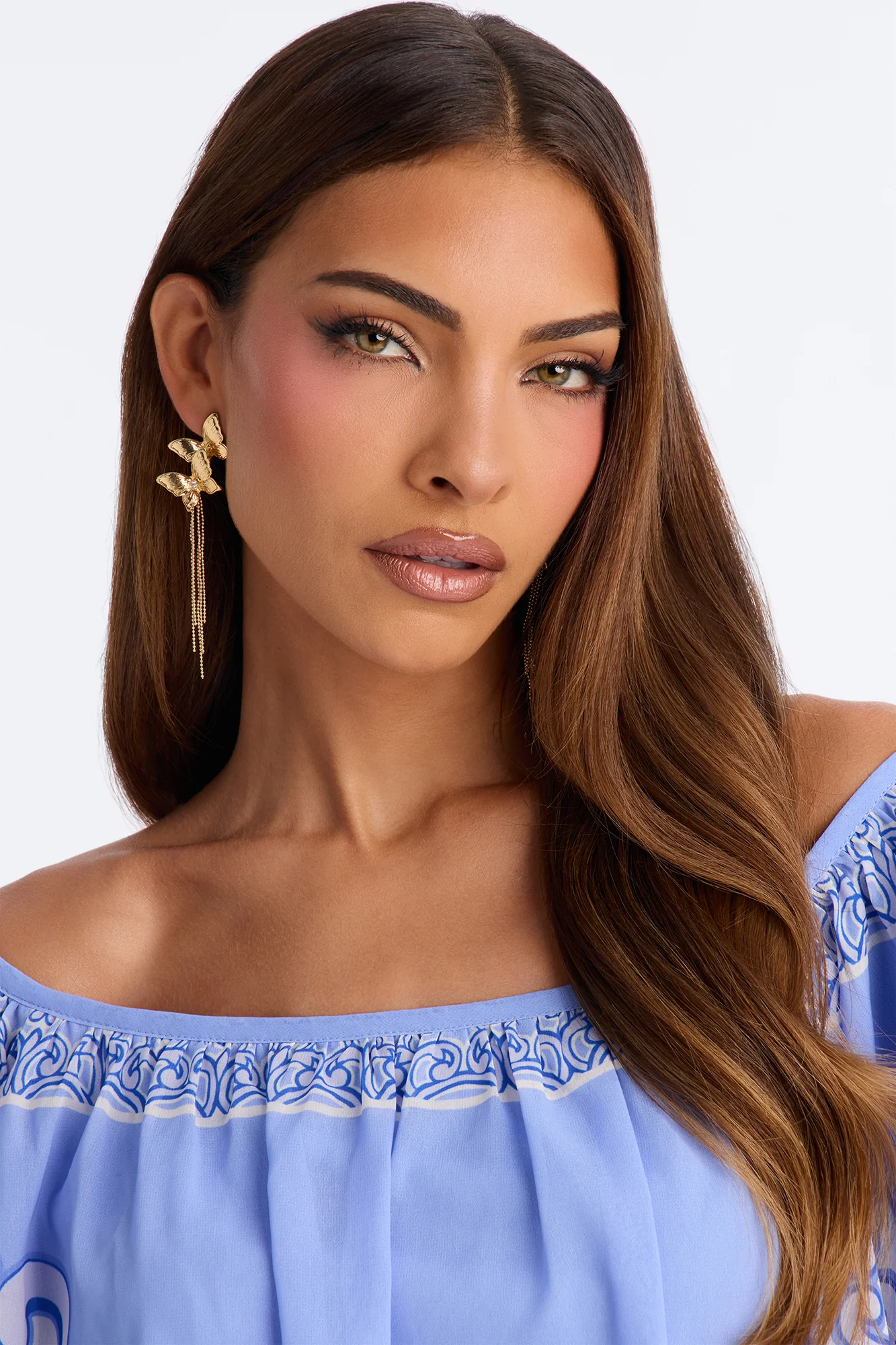Mariposa Wings Earrings - Gold - Image 2