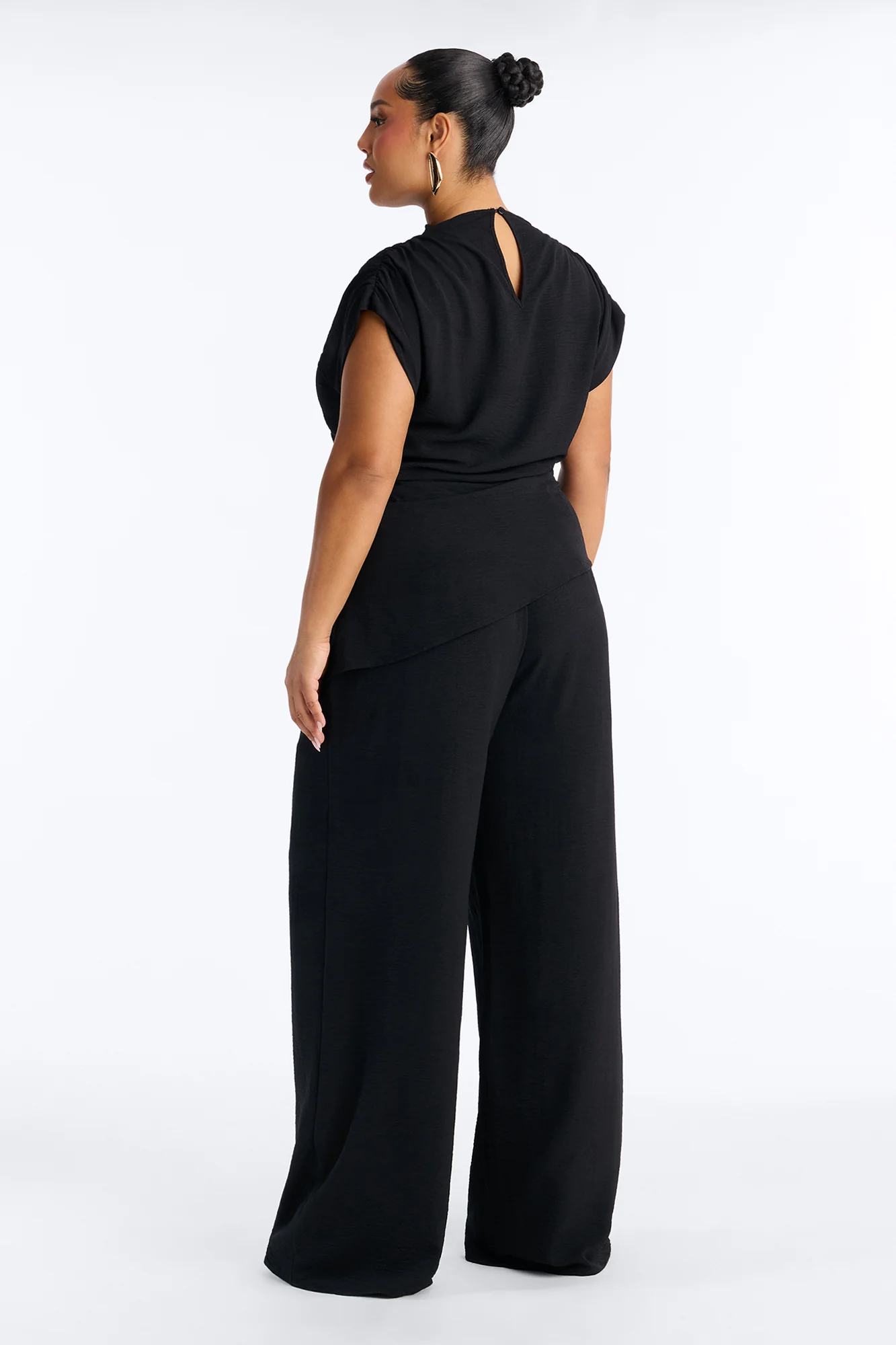 Marissa Ruched Pant Set - Black - Image 8