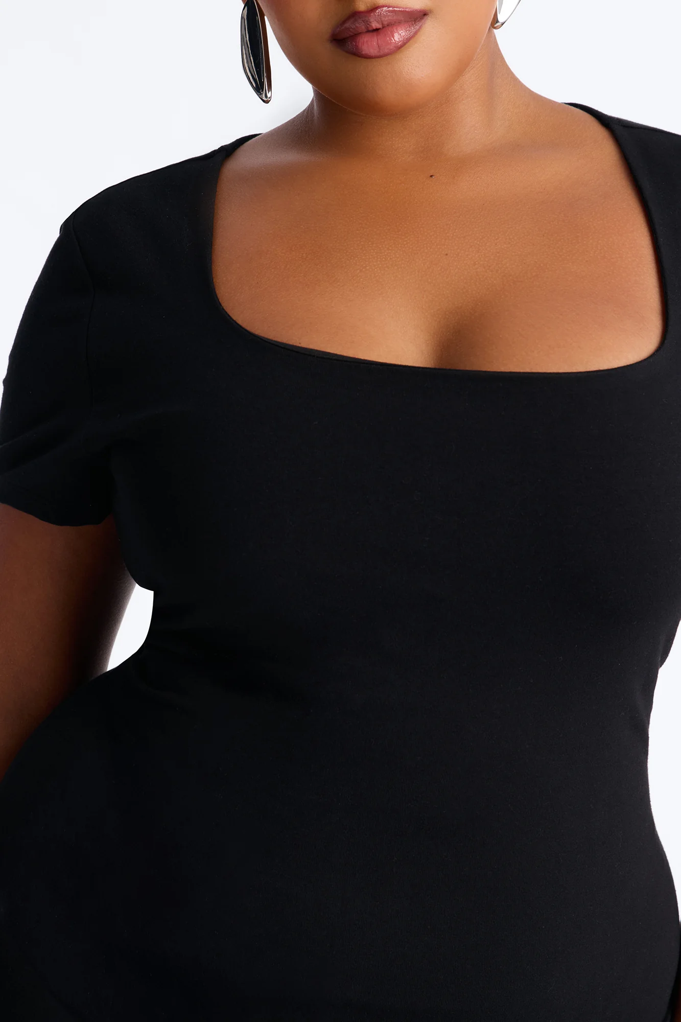 Marlee Double Lined Mini Dress - Black - Image 6