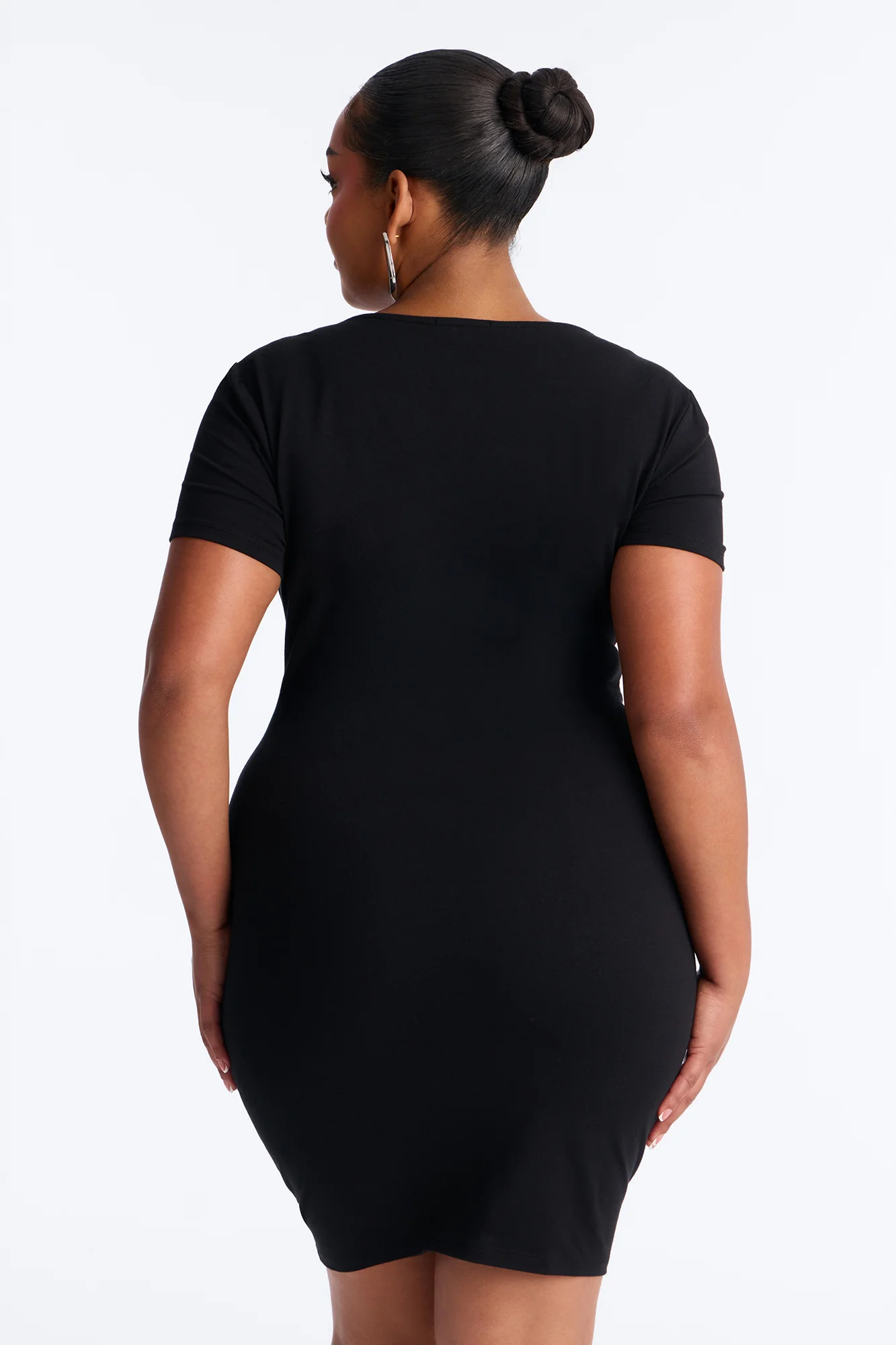 Marlee Double Lined Mini Dress - Black - Image 7