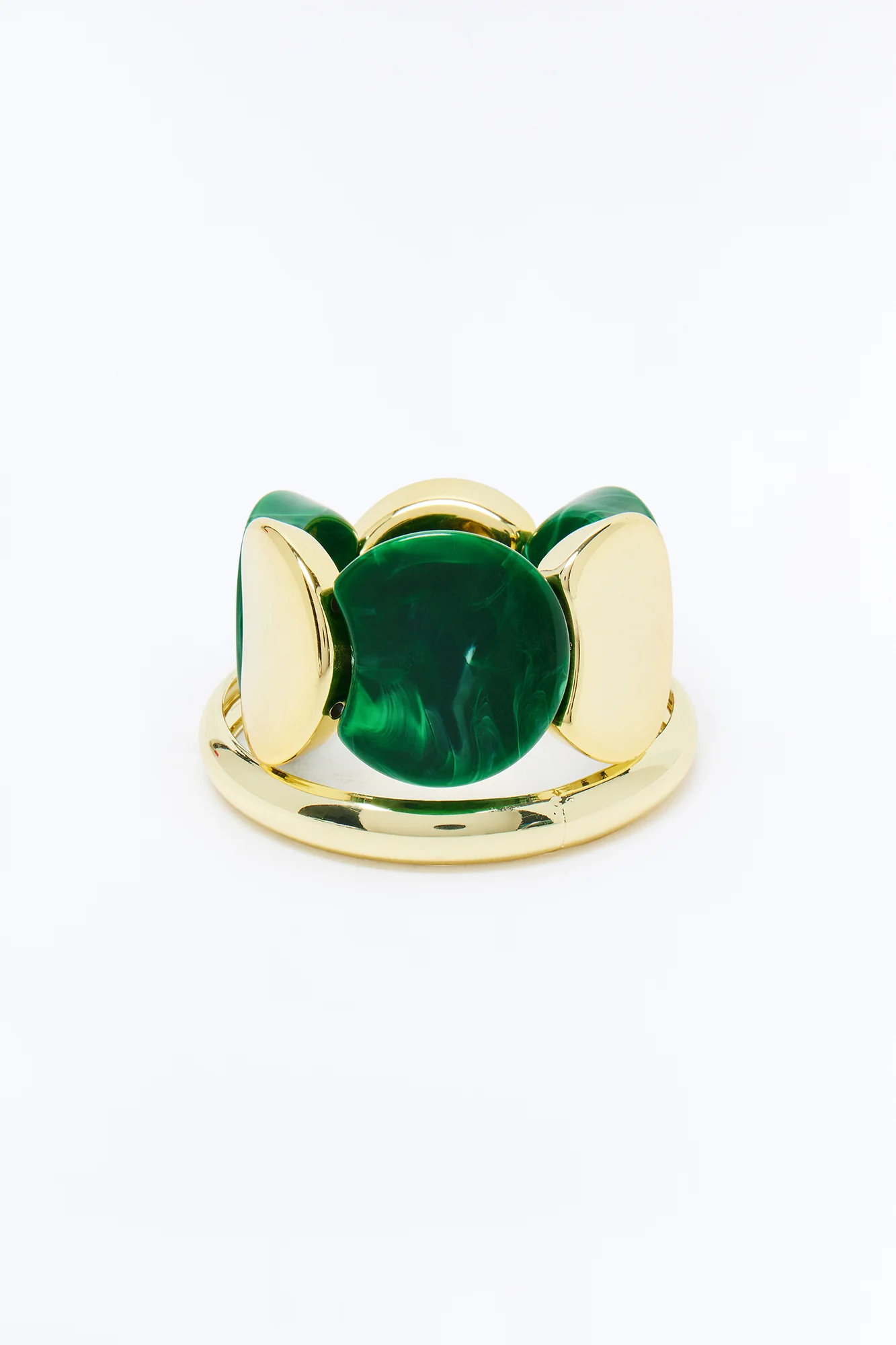 Marmalade 2 Piece Bracelet Set - Gold/Green - Image 3