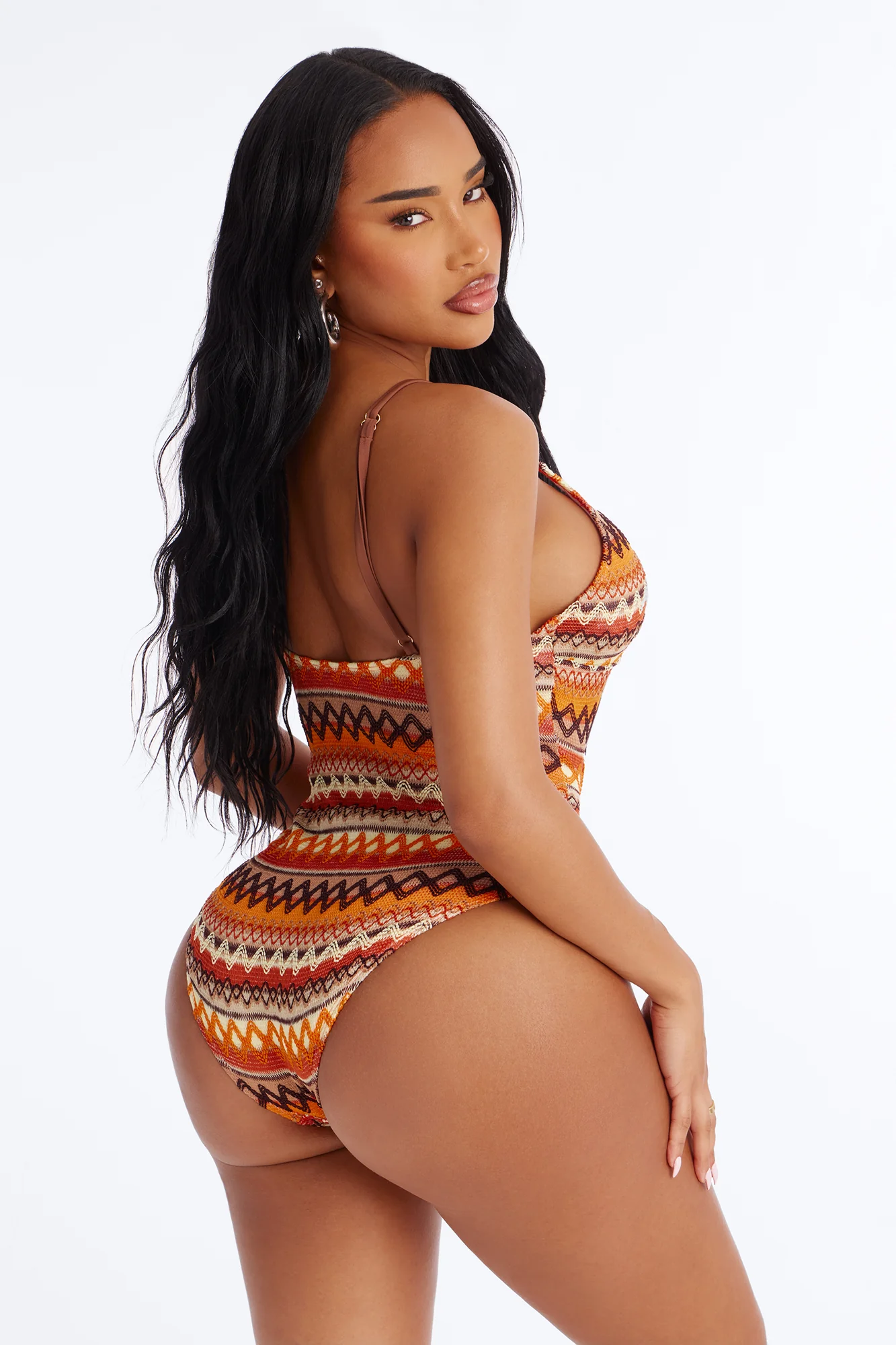 Marnie 1 Piece Swimsuit - Brown/combo - Image 3