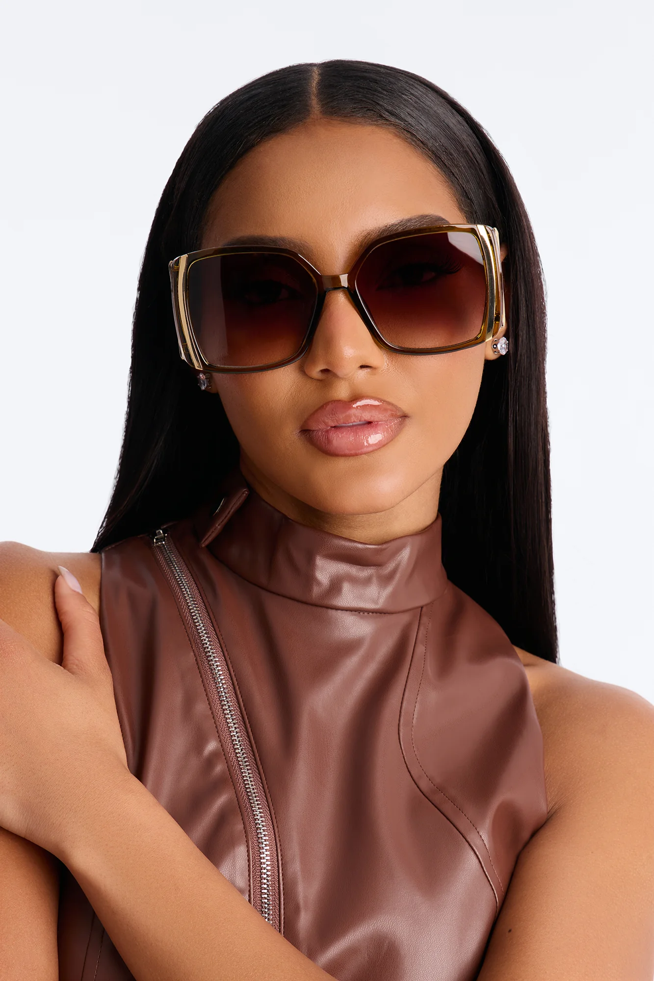 Martini Time Square Sunglasses - Olive