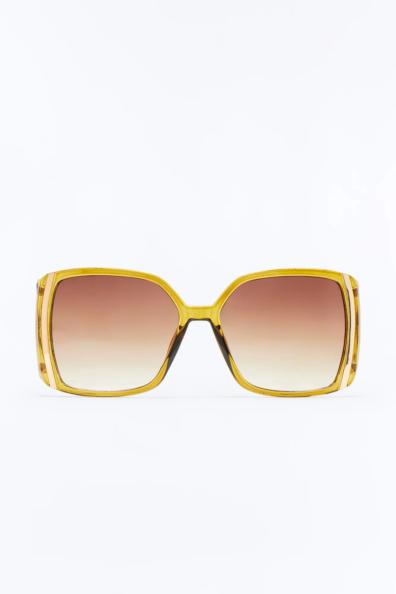 Martini Time Square Sunglasses - Olive - Image 3