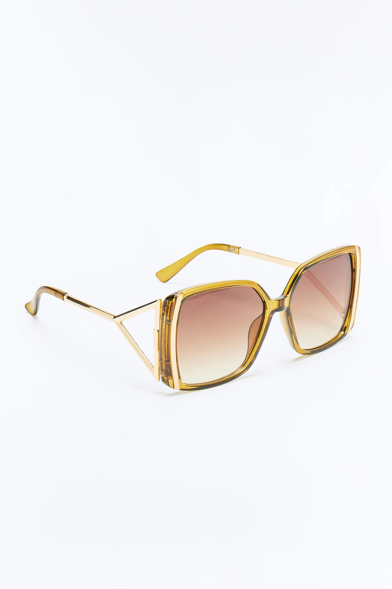Martini Time Square Sunglasses - Olive - Image 4