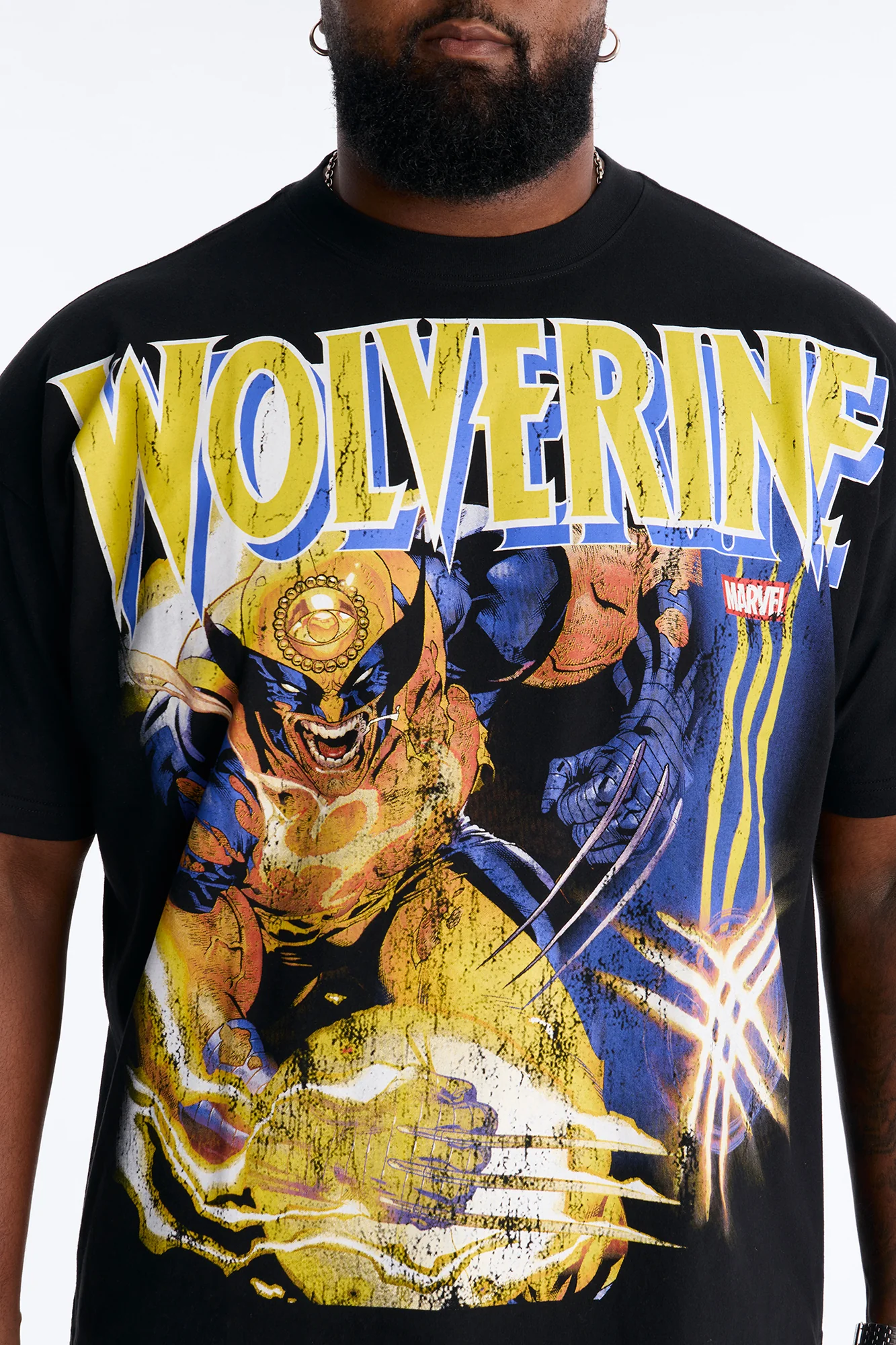 Marvel Wolverine Heavy Weight Boxy Short Sleeve Tee - Black - Image 6