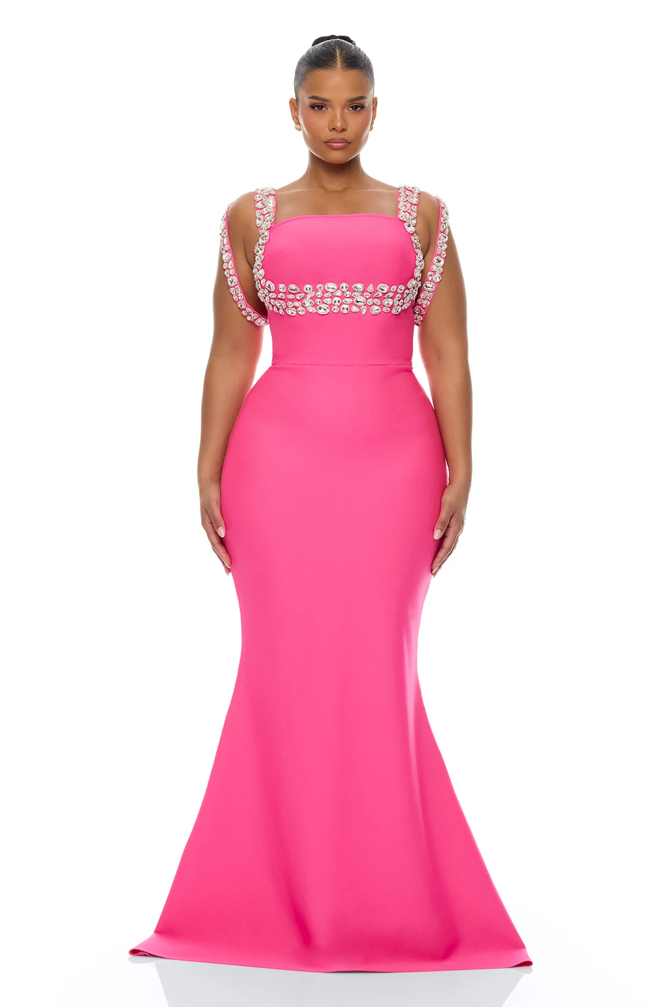 Masie Bandage Gown - Hot Pink - Image 5
