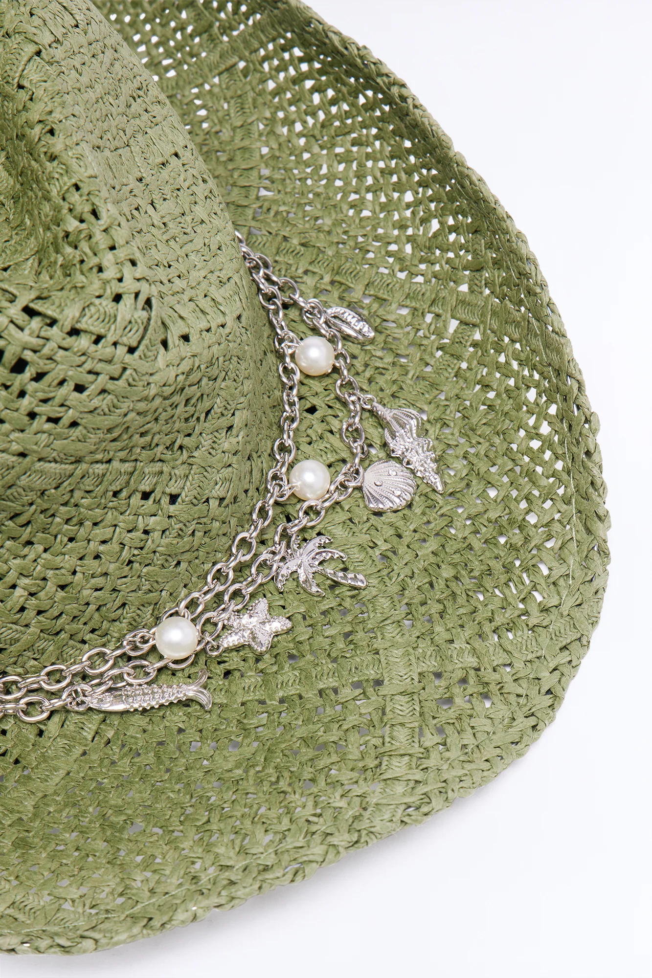 Maui Vacation Straw Cowboy Hat - Green - Image 5