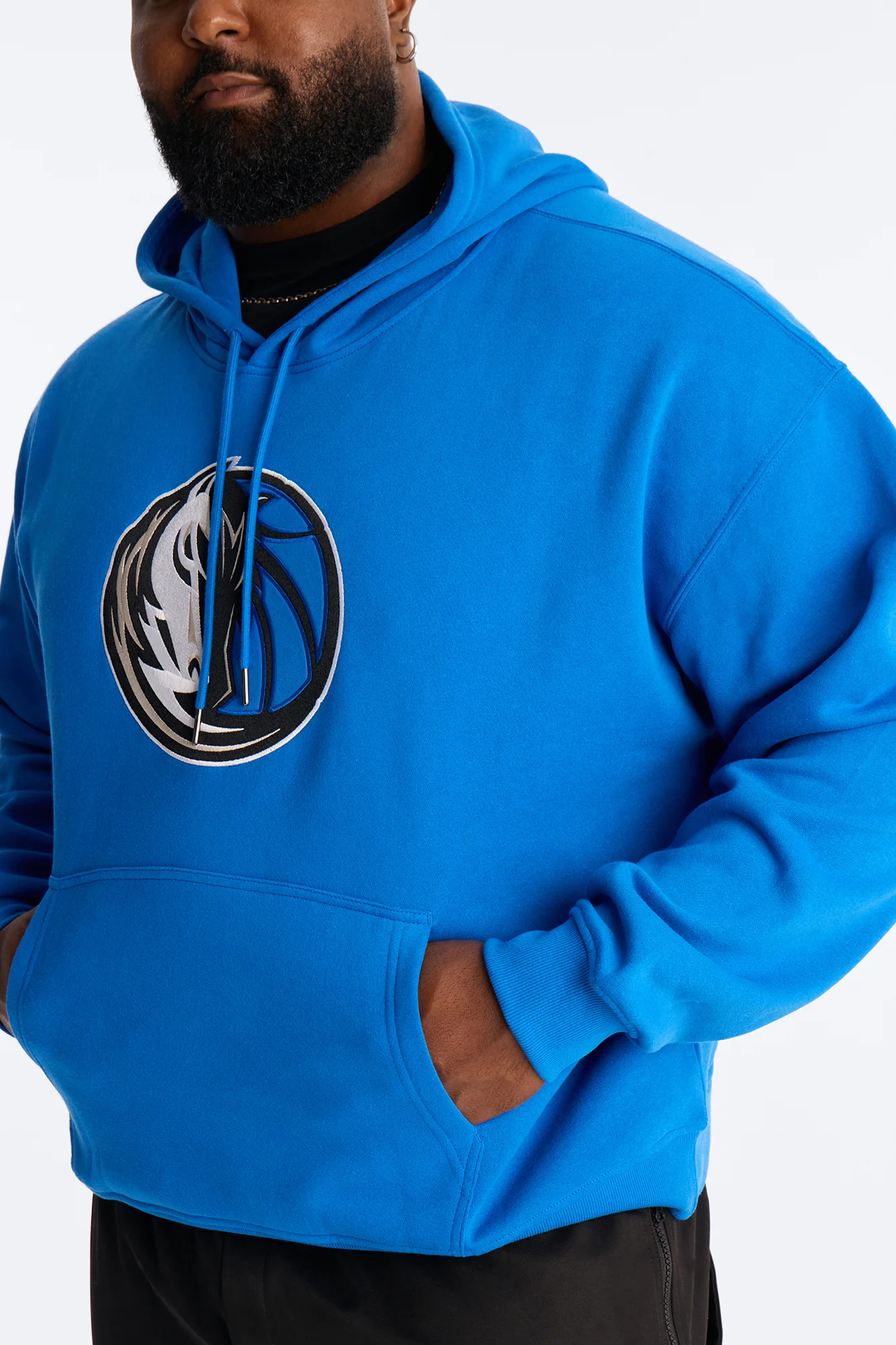 Mavericks Old English Embroidery Hoodie - Blue - Image 8