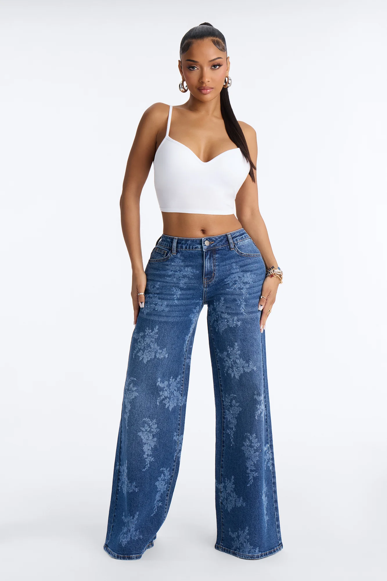 Maya Sweetheart Neck Padded Cami - White - Image 2