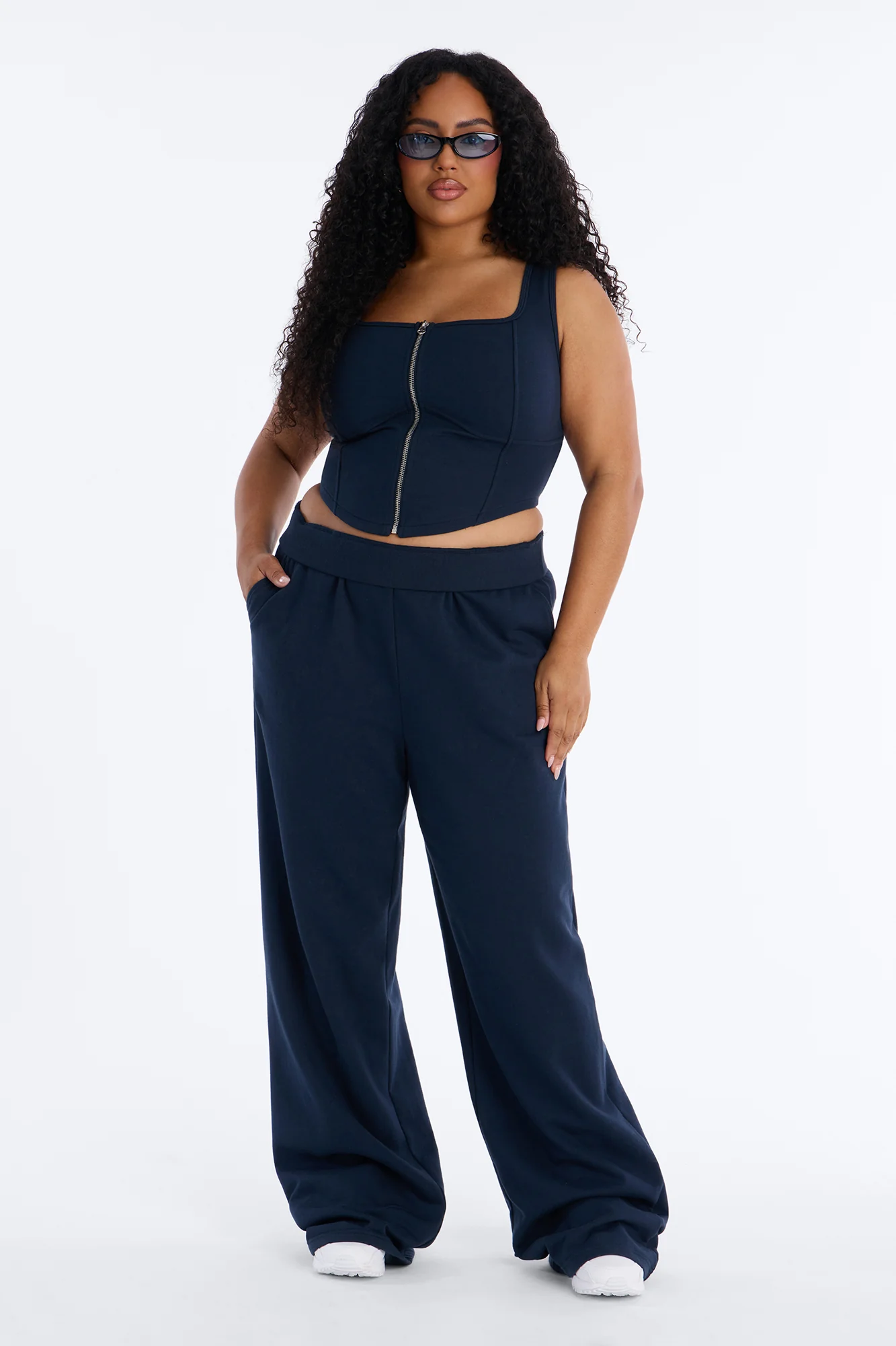 Meant To Be Pant Set - Navy - Image 5