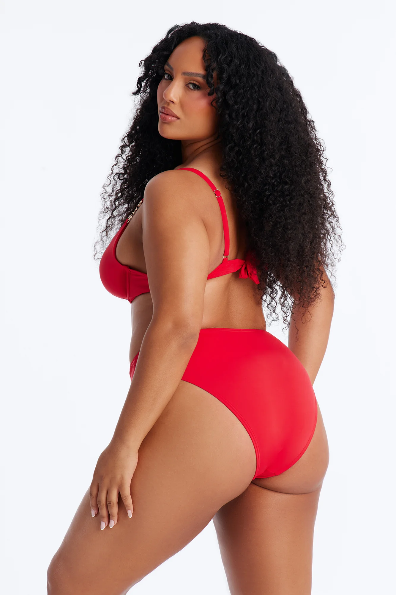 Meet Me By The Shore Underwire Hardware 2 Piece Bikini - Red - Image 6