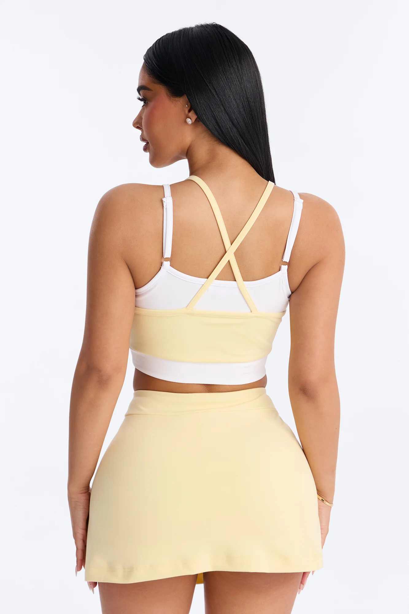 Melinda Tank And Mini Skort Set - Butter Yellow - Image 3