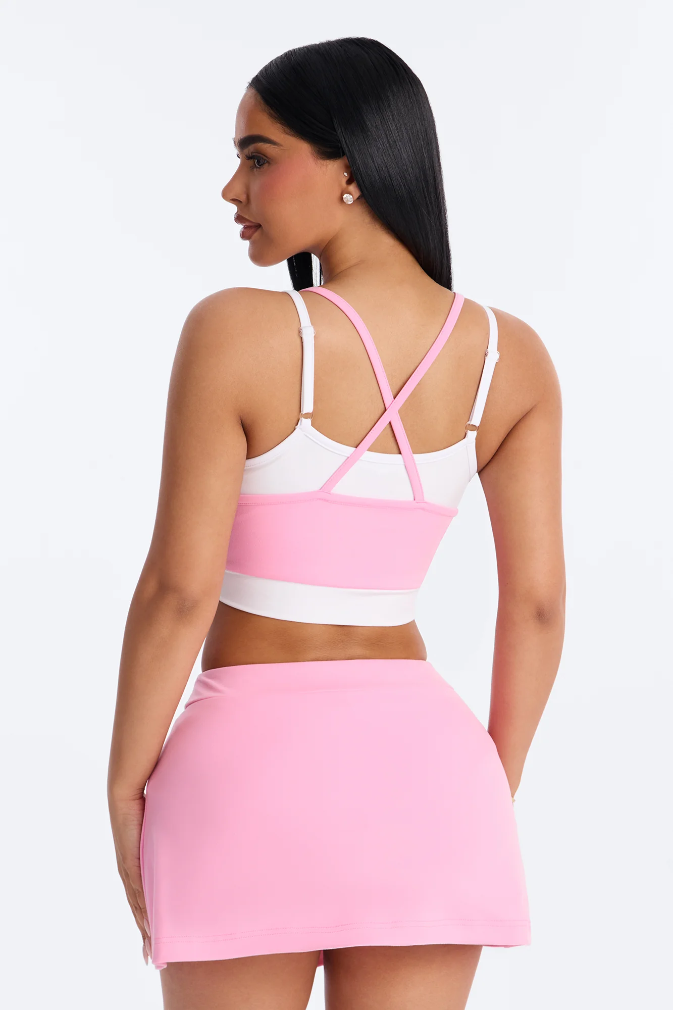 Melinda Tank And Mini Skort Set - Pink - Image 4