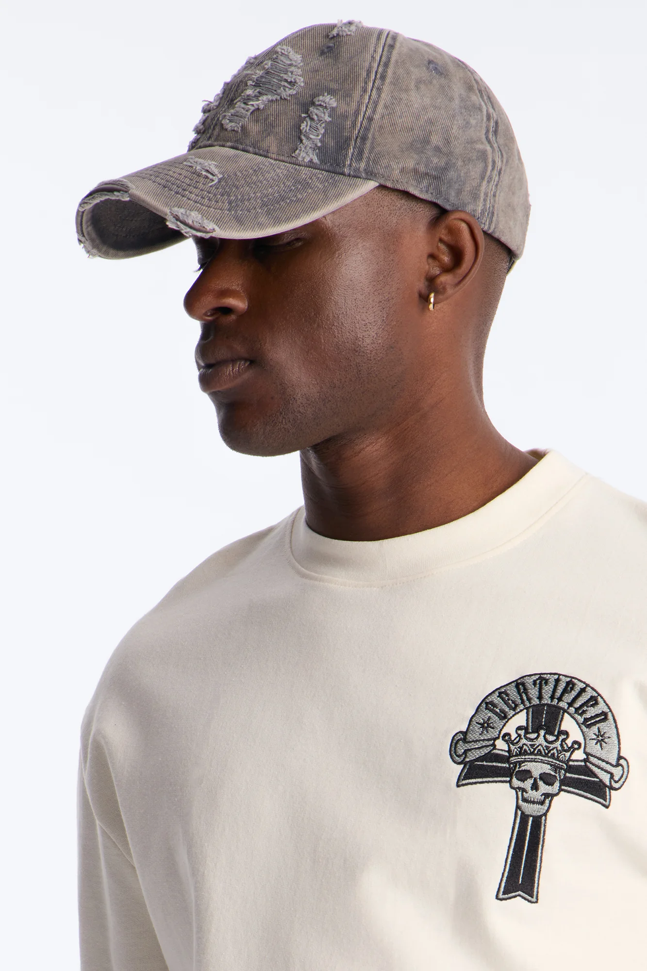 Mercy On Our Enemies Short Sleeve Tee - Cream - Image 3