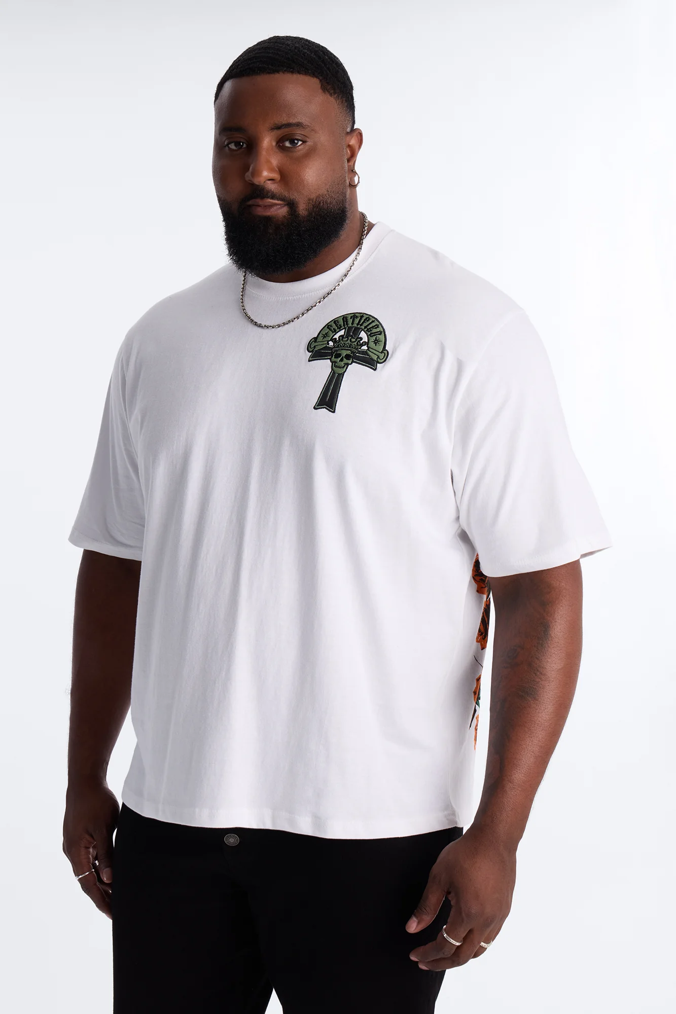 Mercy On Our Enemies Short Sleeve Tee - White - Image 8