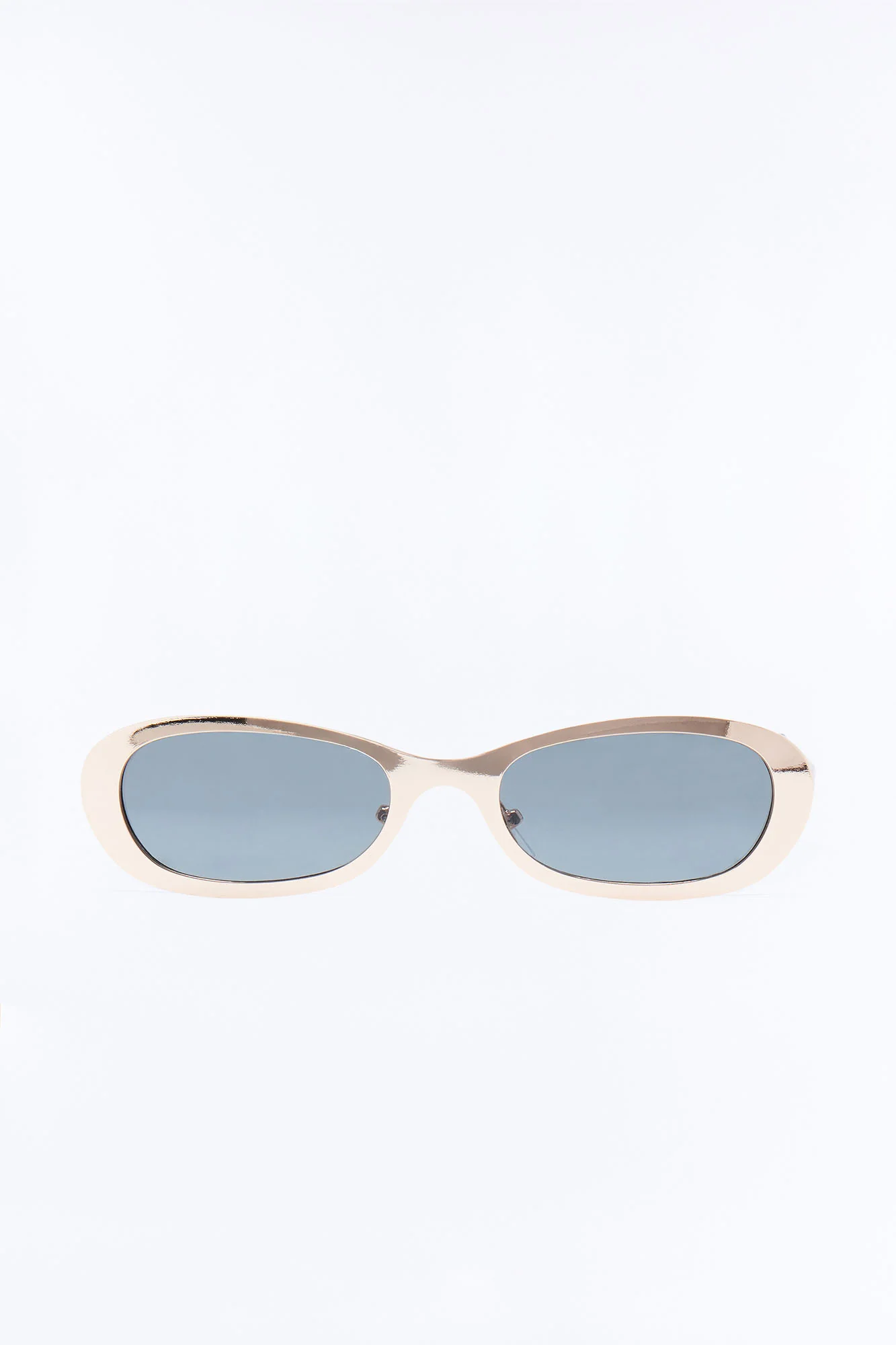 Metal Chic Square Sunglasses - Gold - Image 3