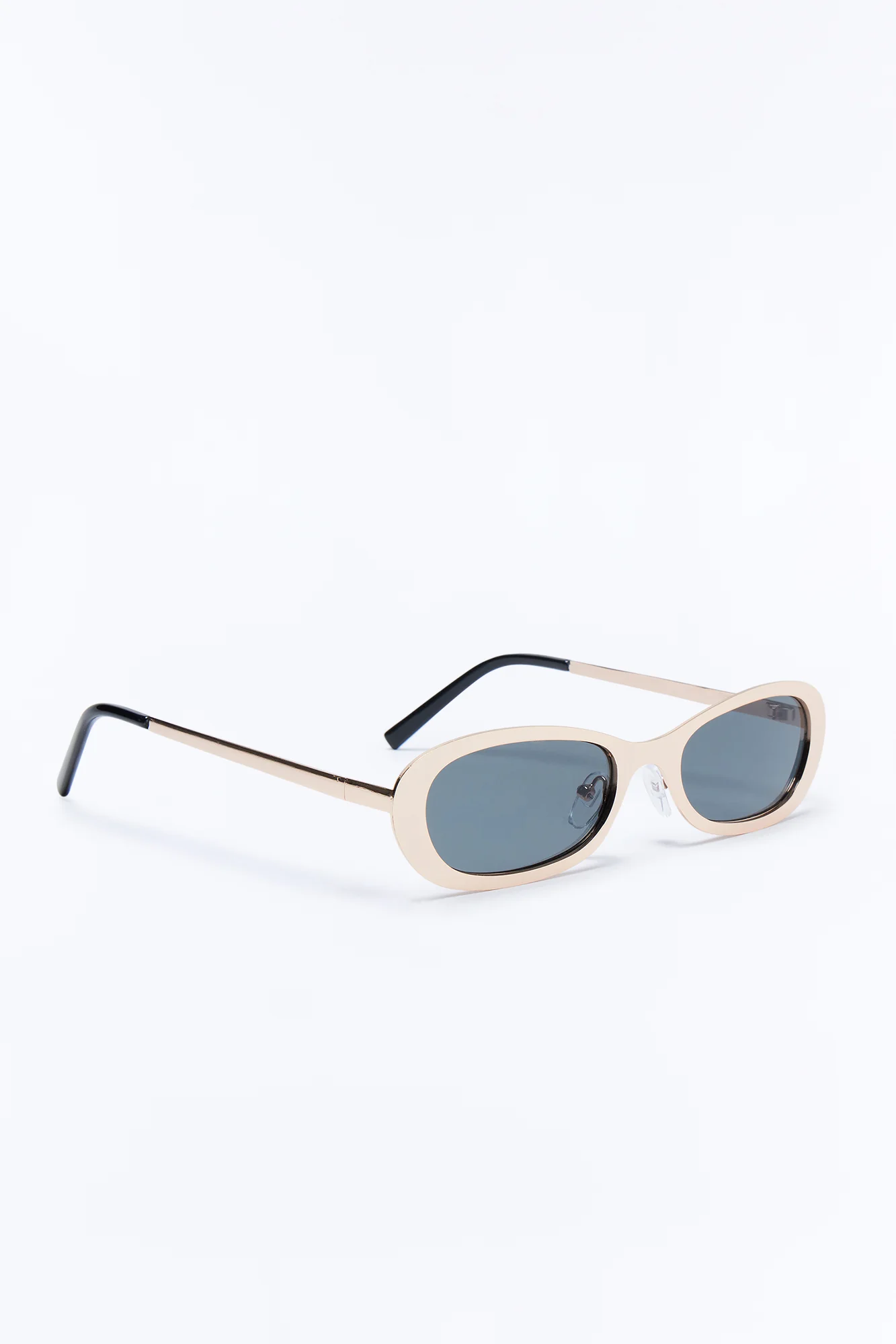 Metal Chic Square Sunglasses - Gold - Image 4
