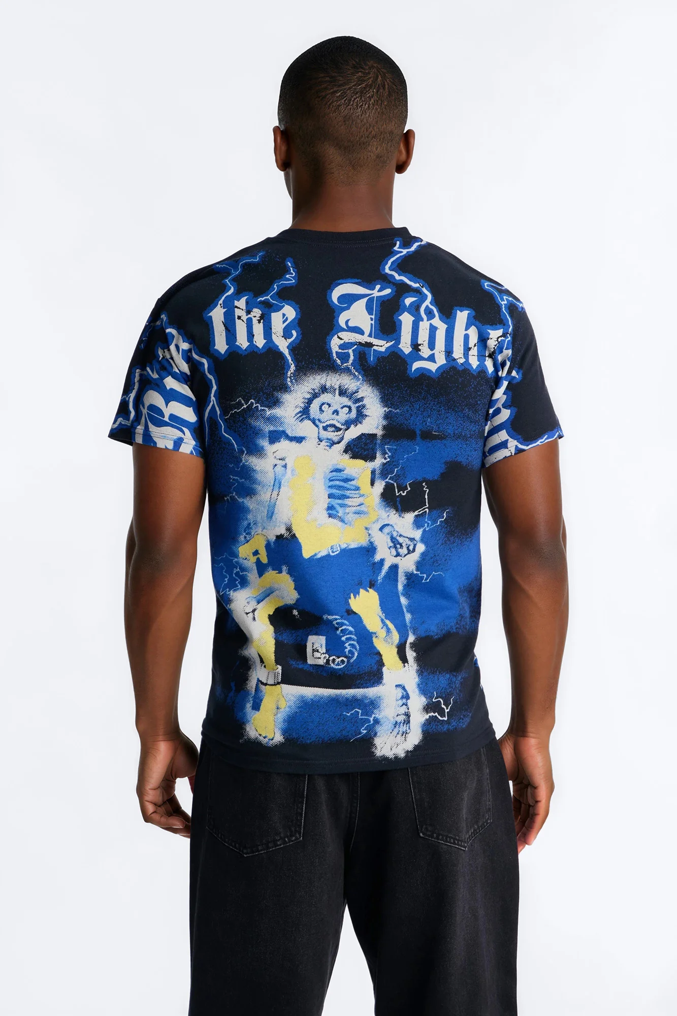Metallica Ride The Lightning All Over Print Short Sleeve Tee - Black - Image 4