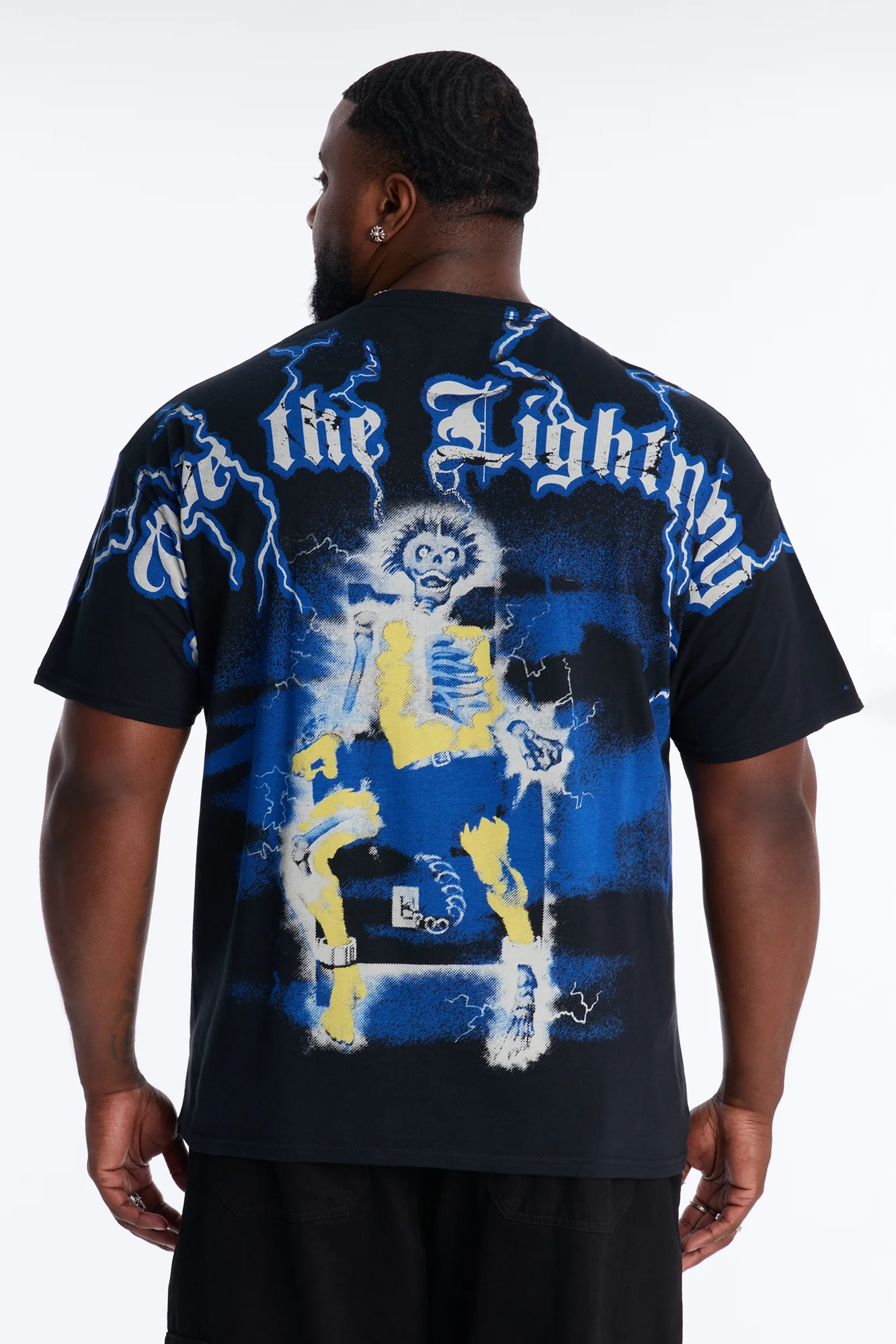 Metallica Ride The Lightning All Over Print Short Sleeve Tee - Black - Image 8
