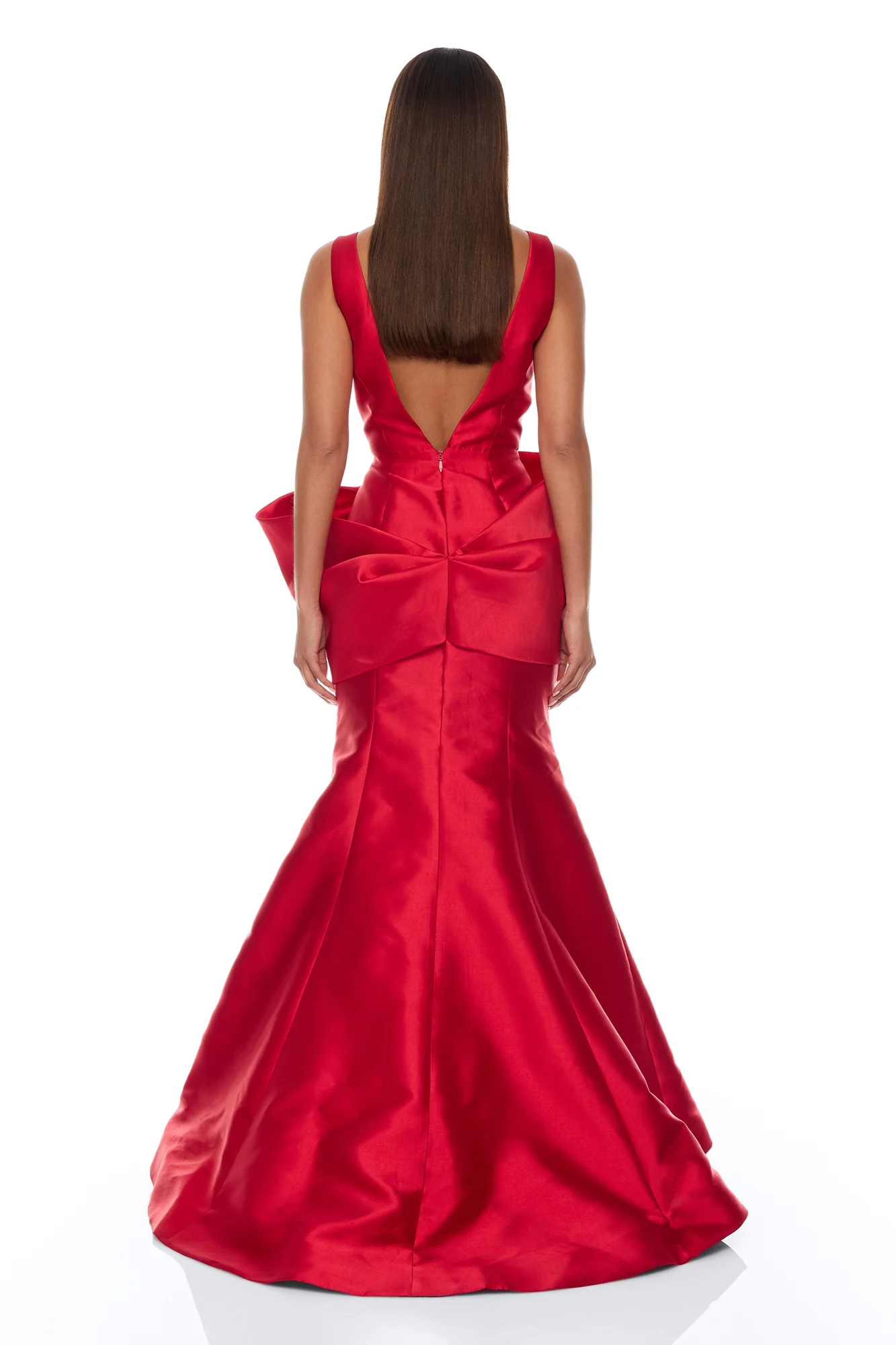 Mia Taffeta Gown - Red - Image 4